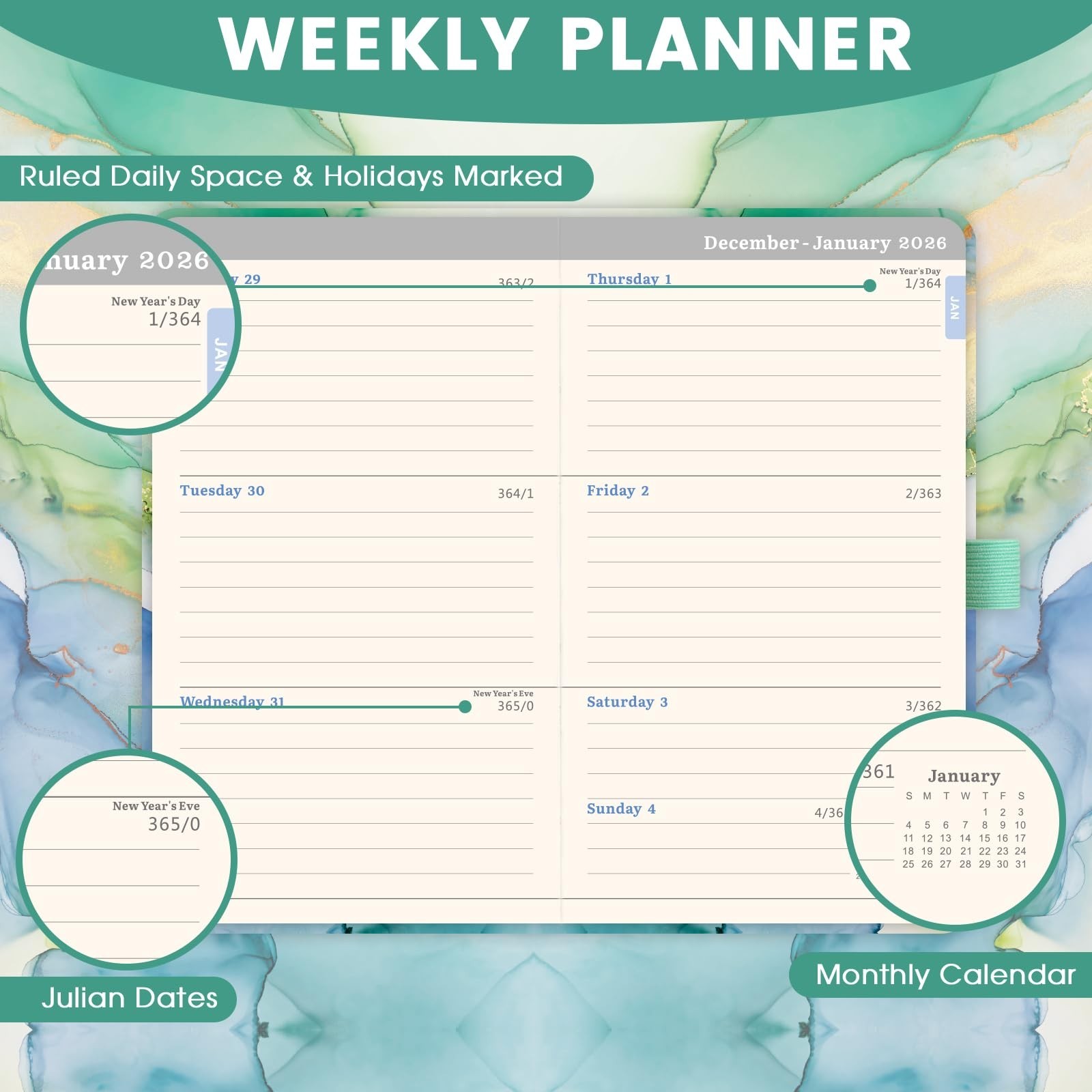 2026 Pocket Planner – 2026 Pocket Calendar, 2026 Planner Weekly and Monthly f…
