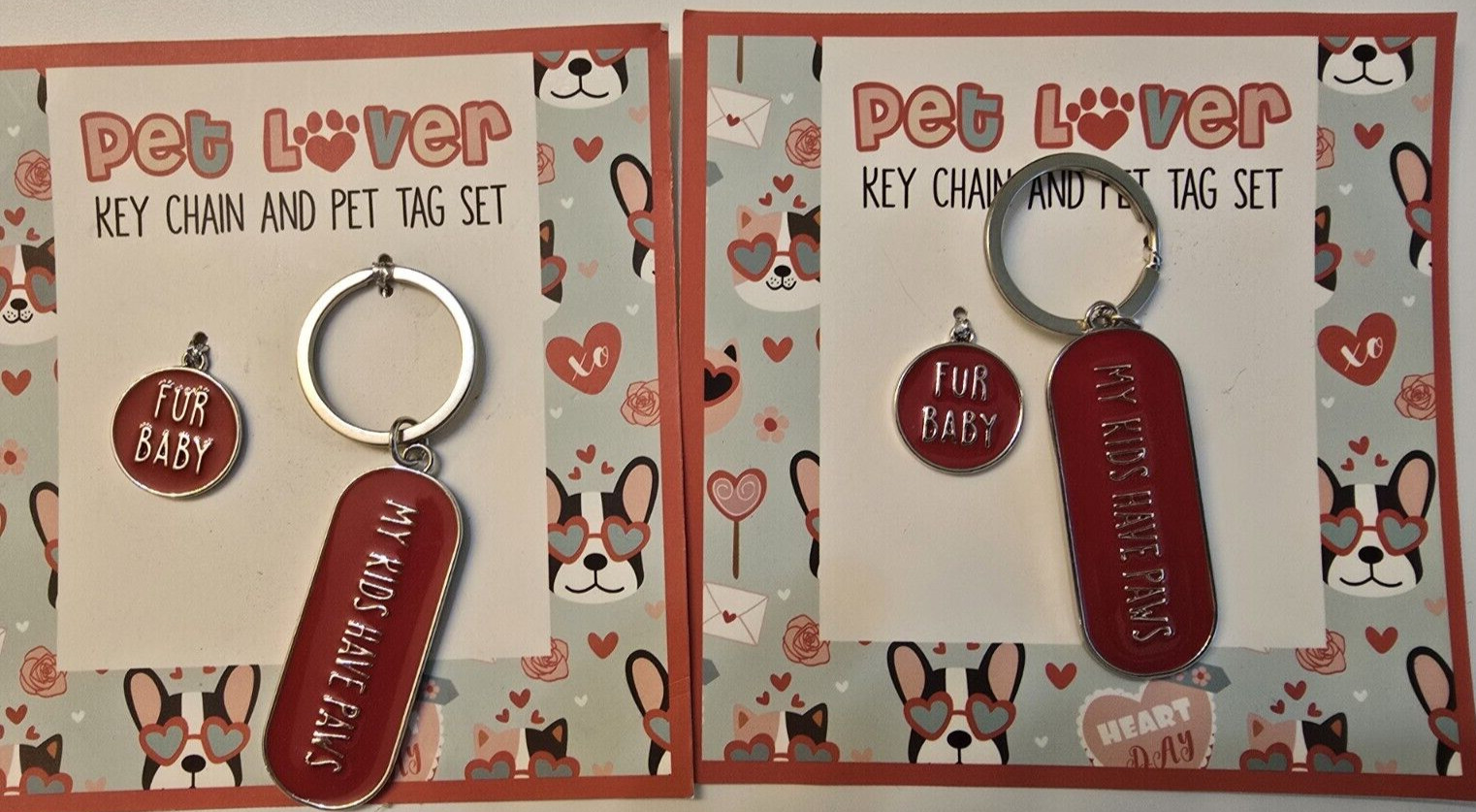 2 – Pet Lover Keychain and Pet Tag