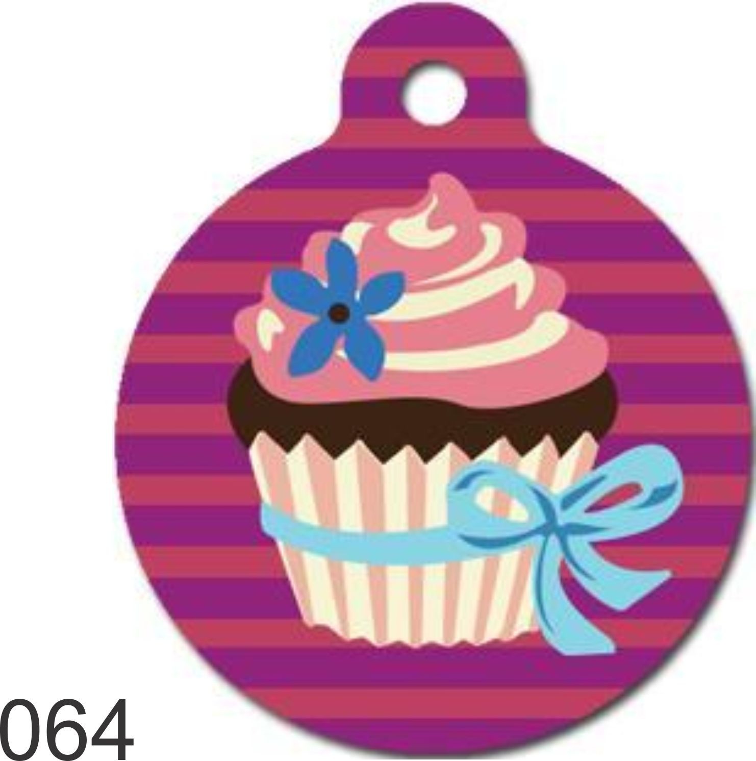 Pet Tags Personalized Pet ID tag for Dog and Cat ROUND Tag unique PINK Heart