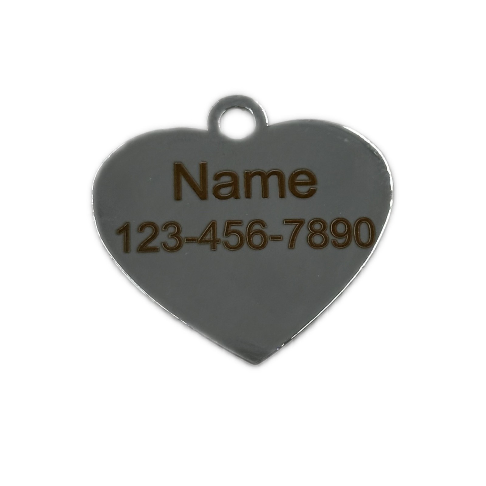 Zinc Alloy Heart Shaped Anti-loss Pet Tags – Personalized Dog Tag