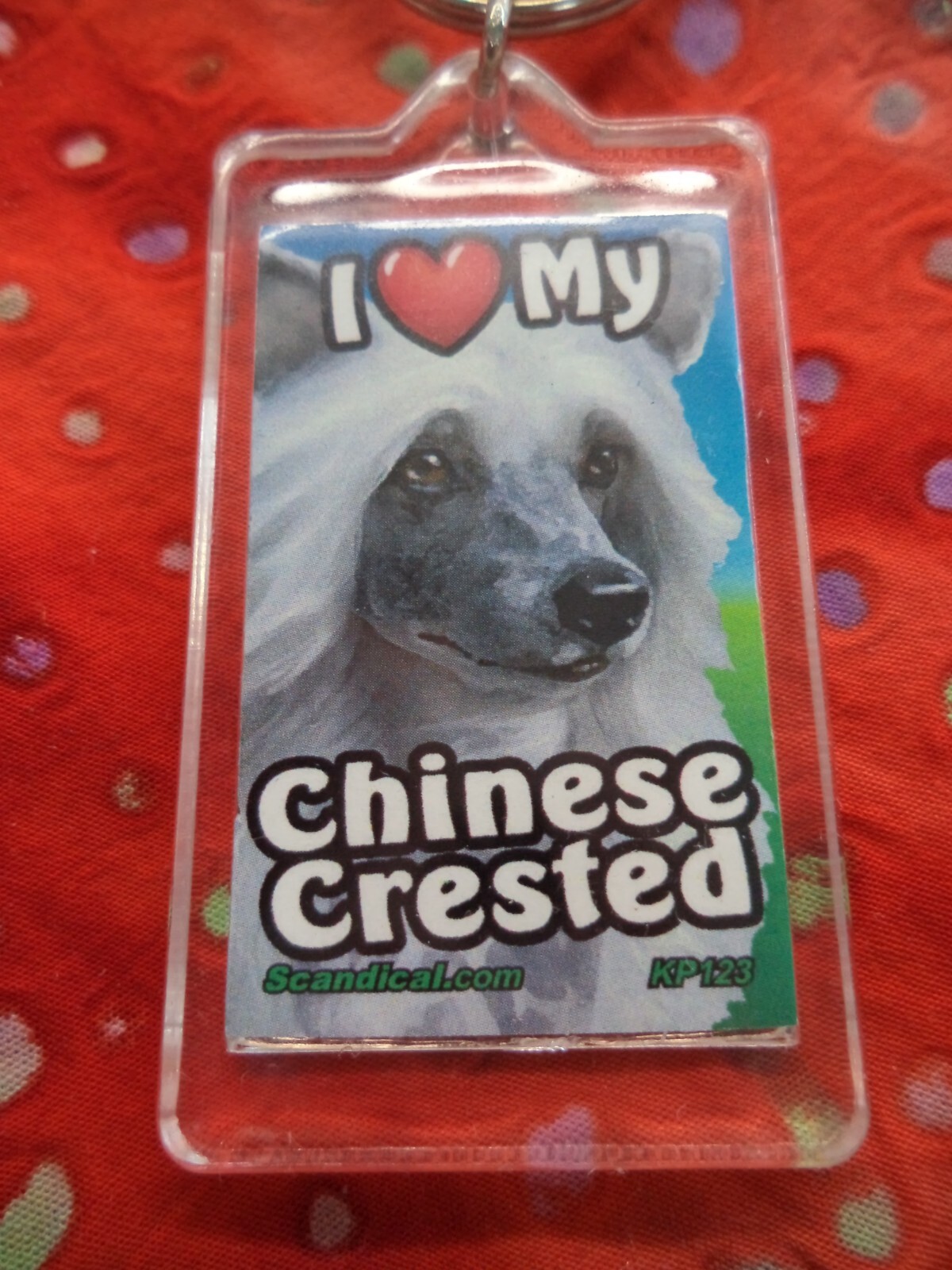 SCANDIAL PET KEY CHAINS – DOUBLE SIDED – I LOVE MY __DOG__ YOU PICK BREED! #3