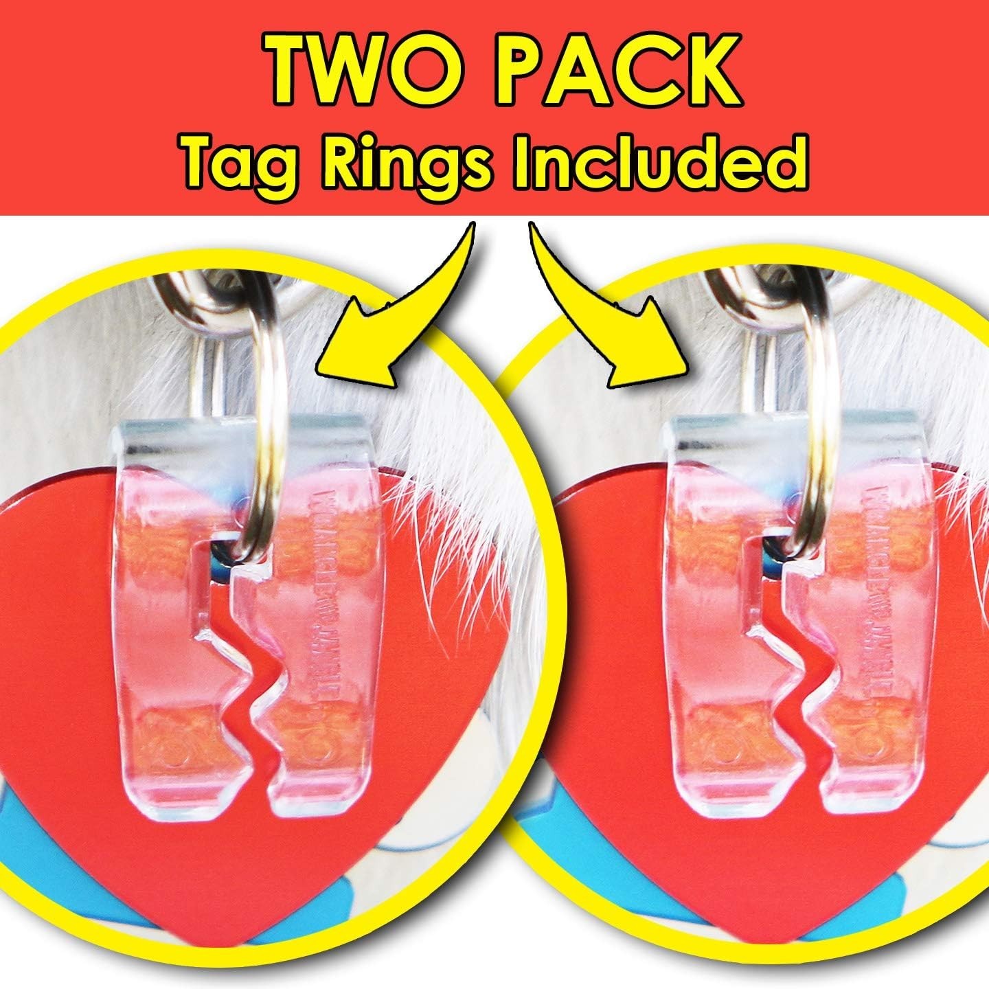 Pet Tag Silencer Clear Two Pack
