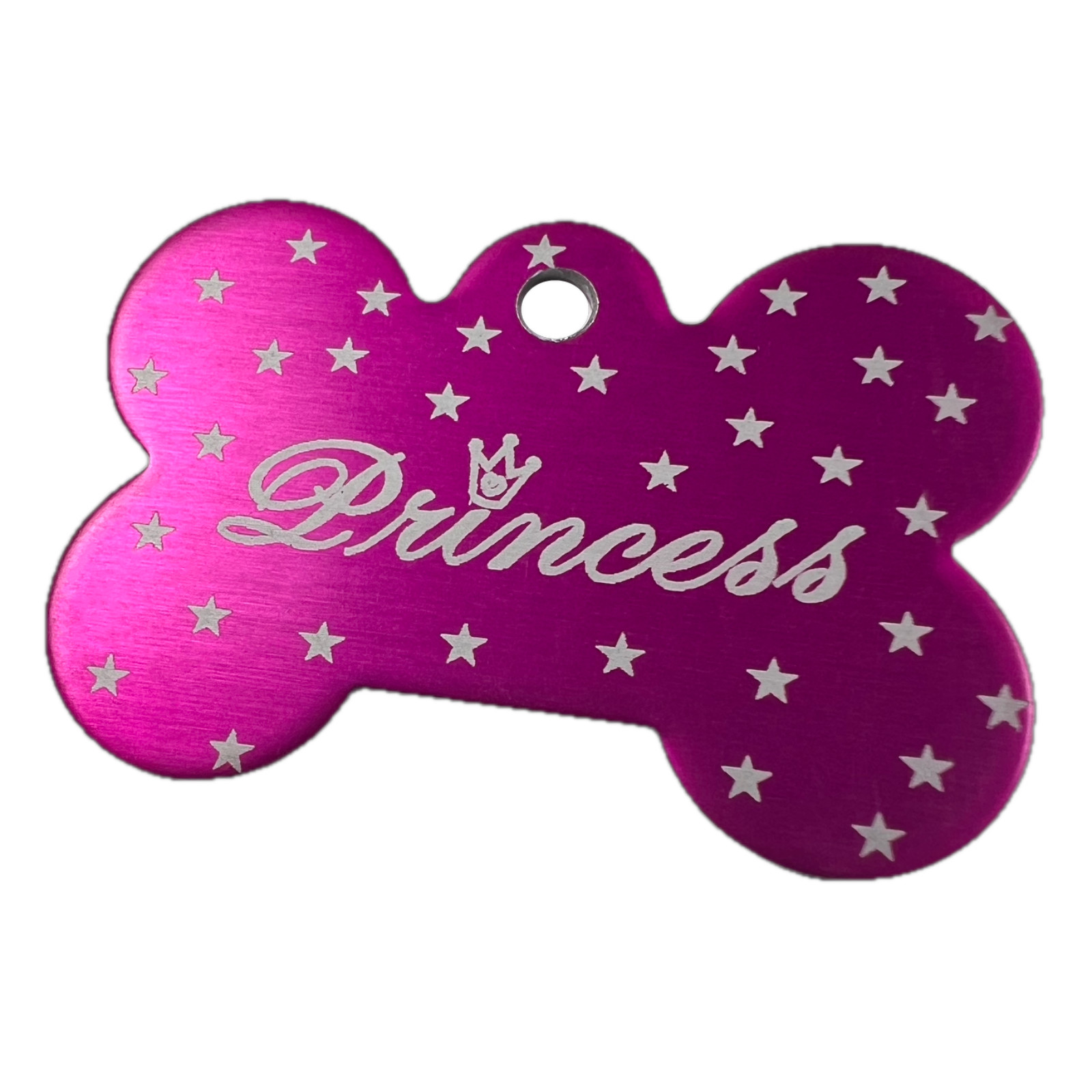 Custom Engraved Dog Tags Personalized Dog Collar Pet Tags Engraved PINK PRINCESS