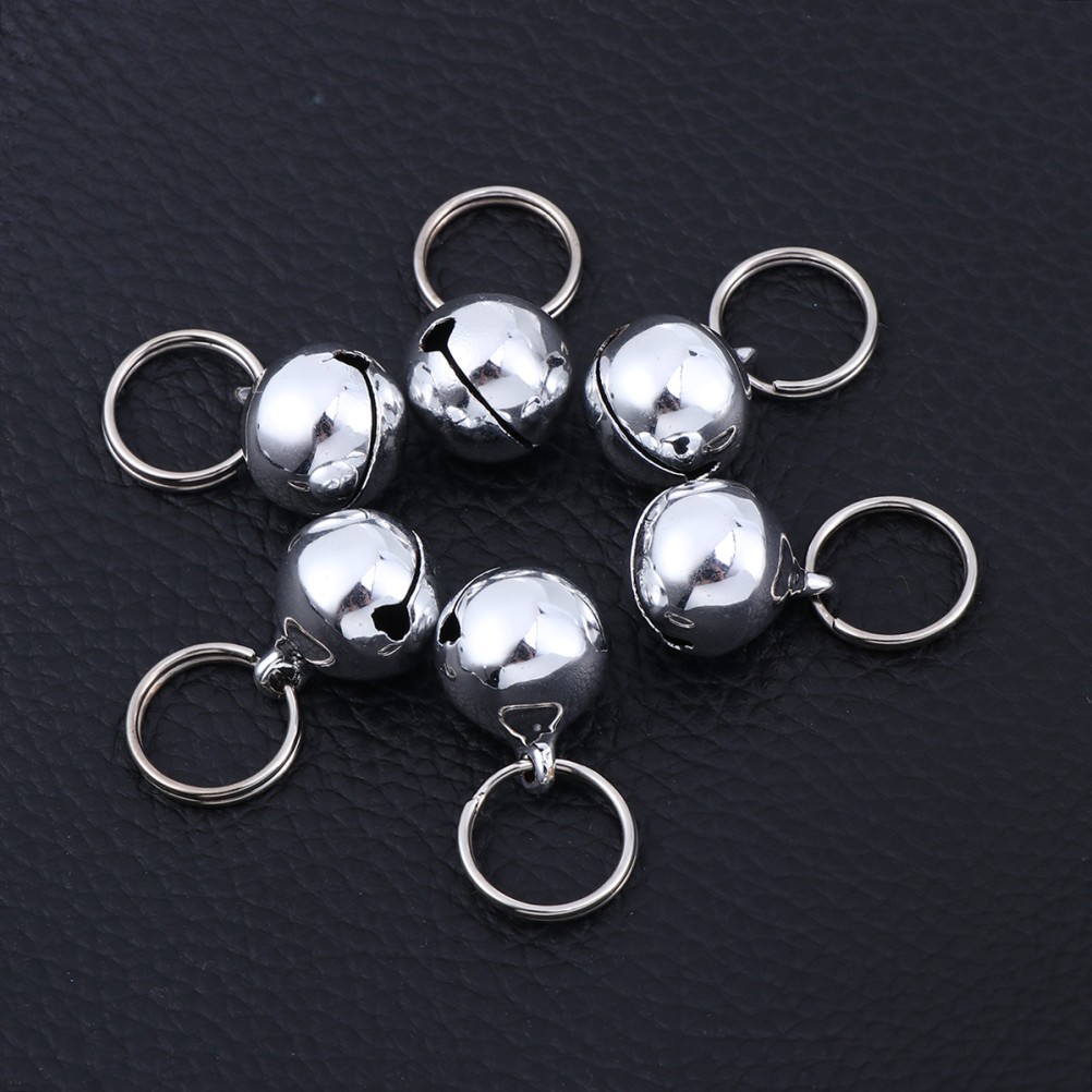 12Pcs Dog Bells Silver Metal with Safety Buckle Easy on Off for Daily Pet Use