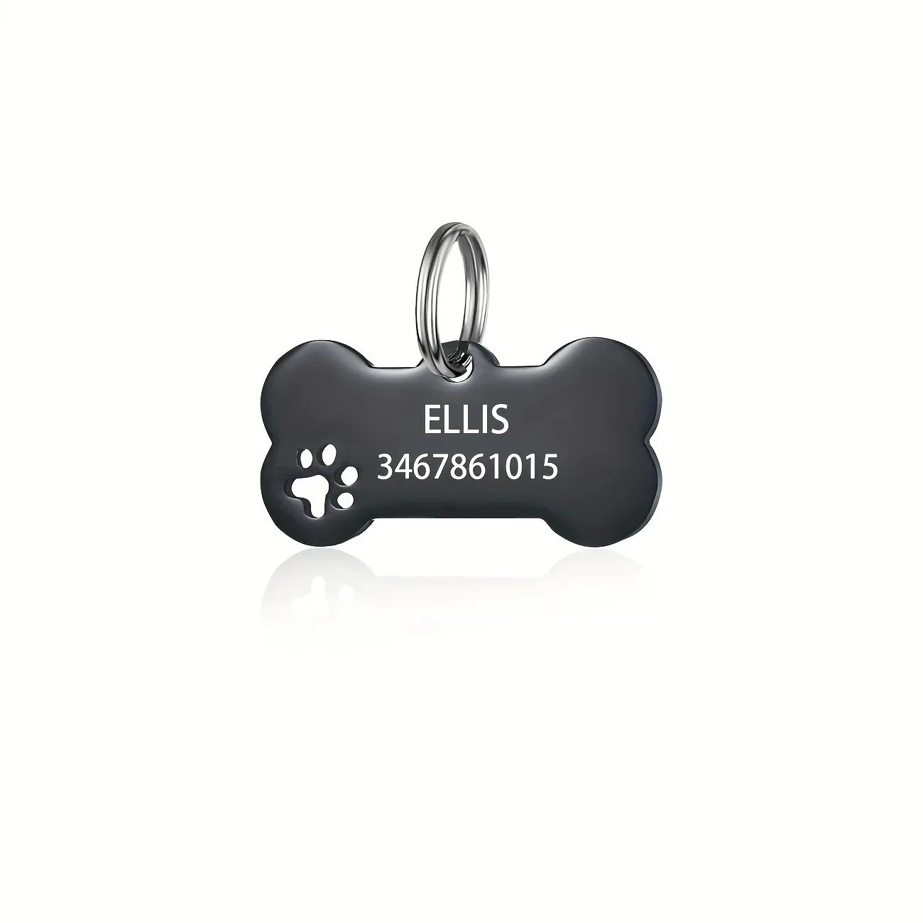 Personalized Engraved High Quality Dog Cat Tags with Name and Phone Number Bone