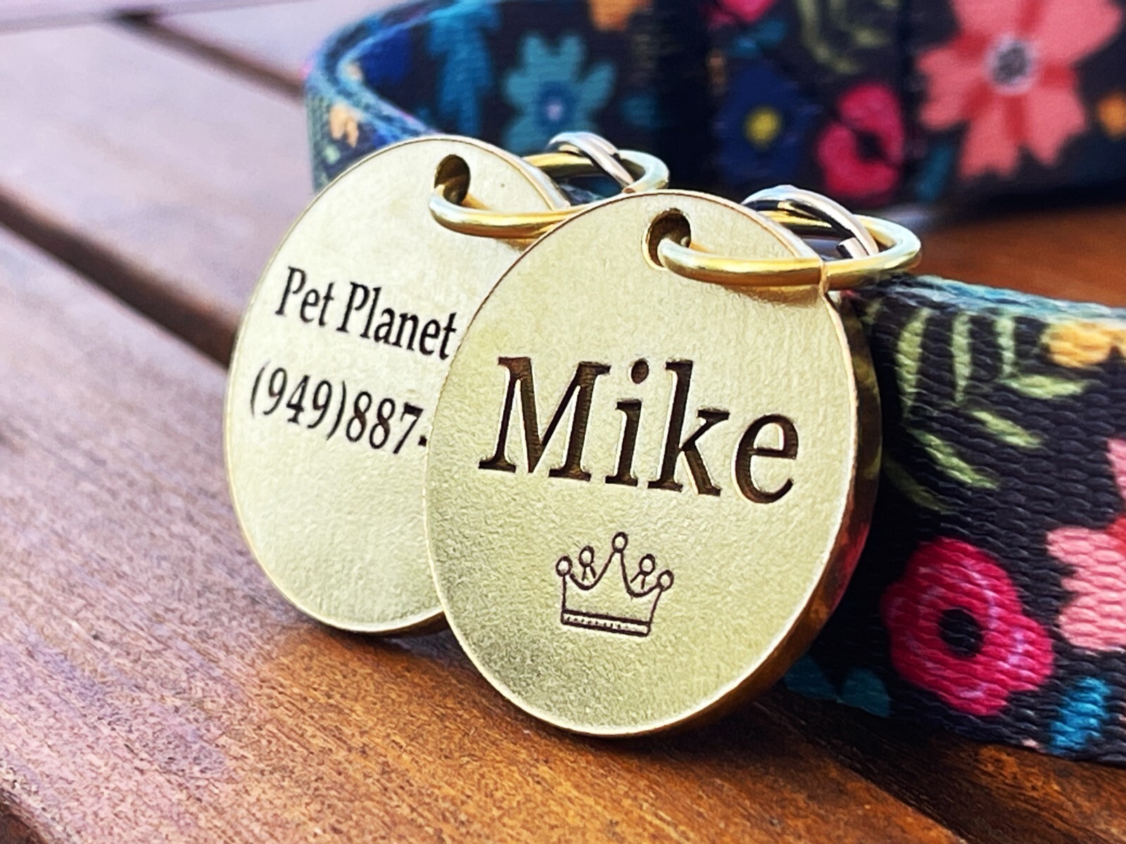 Pet Tag,Deep Engraved Brass Tags,Custom Personalized Pet Tag ID Cat Dog Name Tag