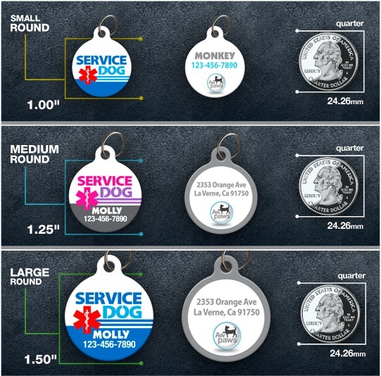 Service Dog – Pet ID Tag – Custom Personalized Service Dog ID tag
