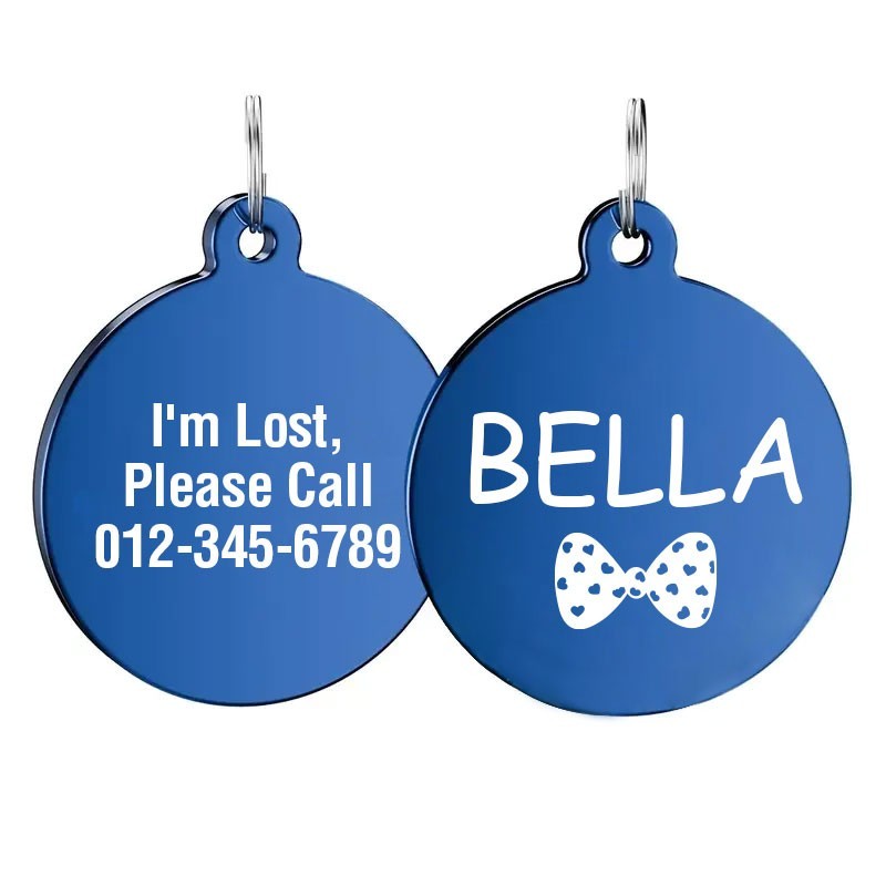 Personalized Stainless Steel Dog Tag Pet Tag Placa ID Identificacion Perro