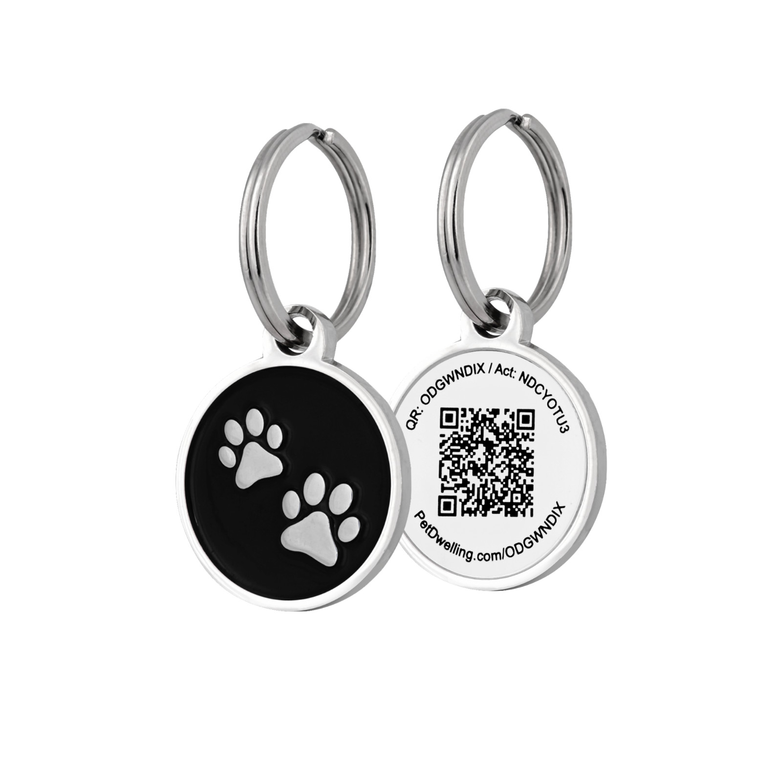 Pet Dwelling Advanced QR Pet Tag for Small Dogs & Cats: Instant Scan GPS Alerts