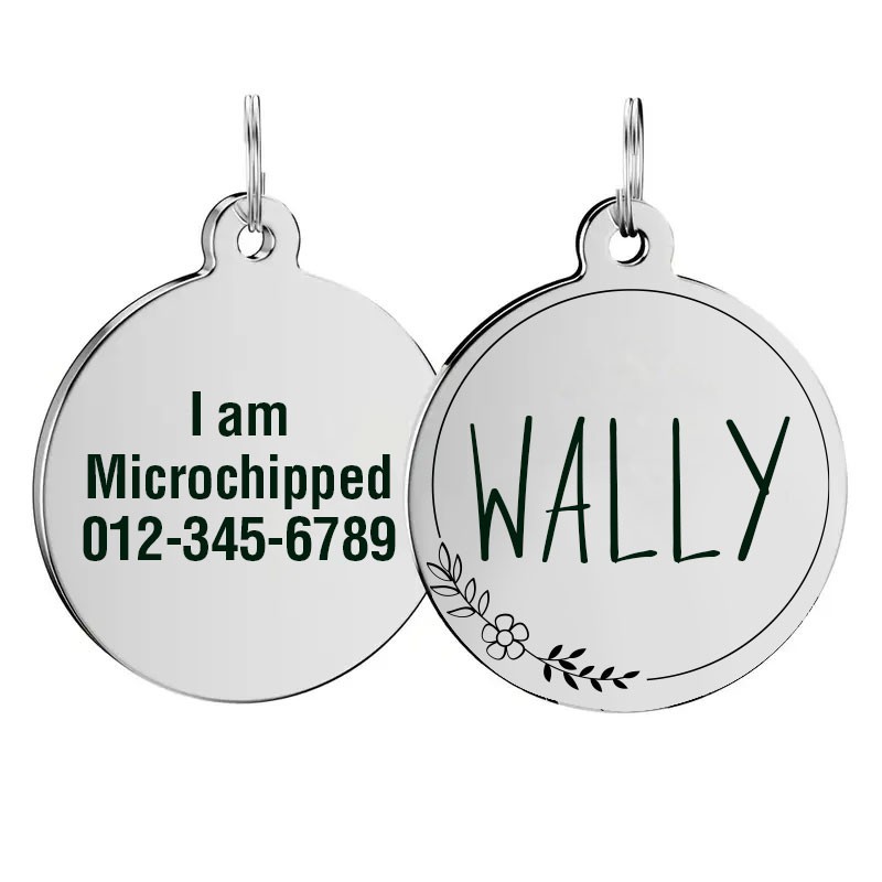 Personalized Stainless Steel Dog Tag Pet Tag Placa ID Identificacion Perro