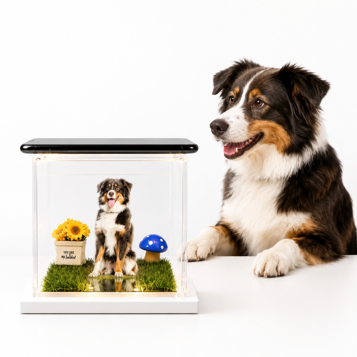 Pet Holographic Digital House | Pet Memorial Ornaments | Pet Lover Gift