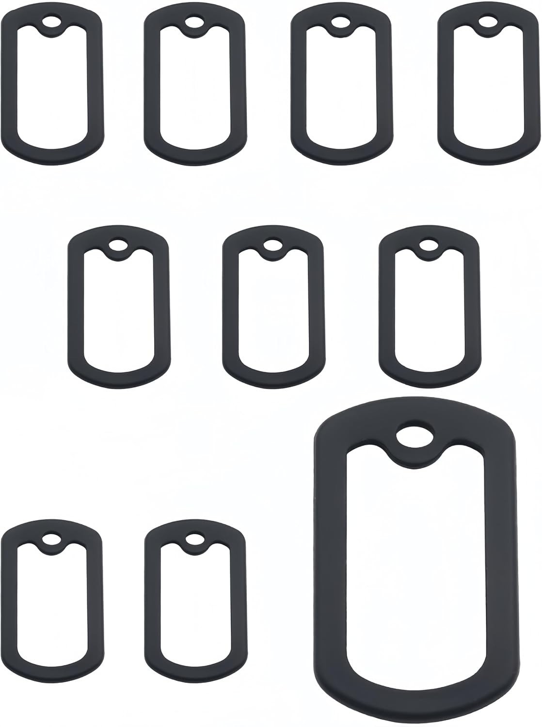 Durable Silicone Dog Tag Edge Protectors: 10 Pack for Stress-Free Pet Activities