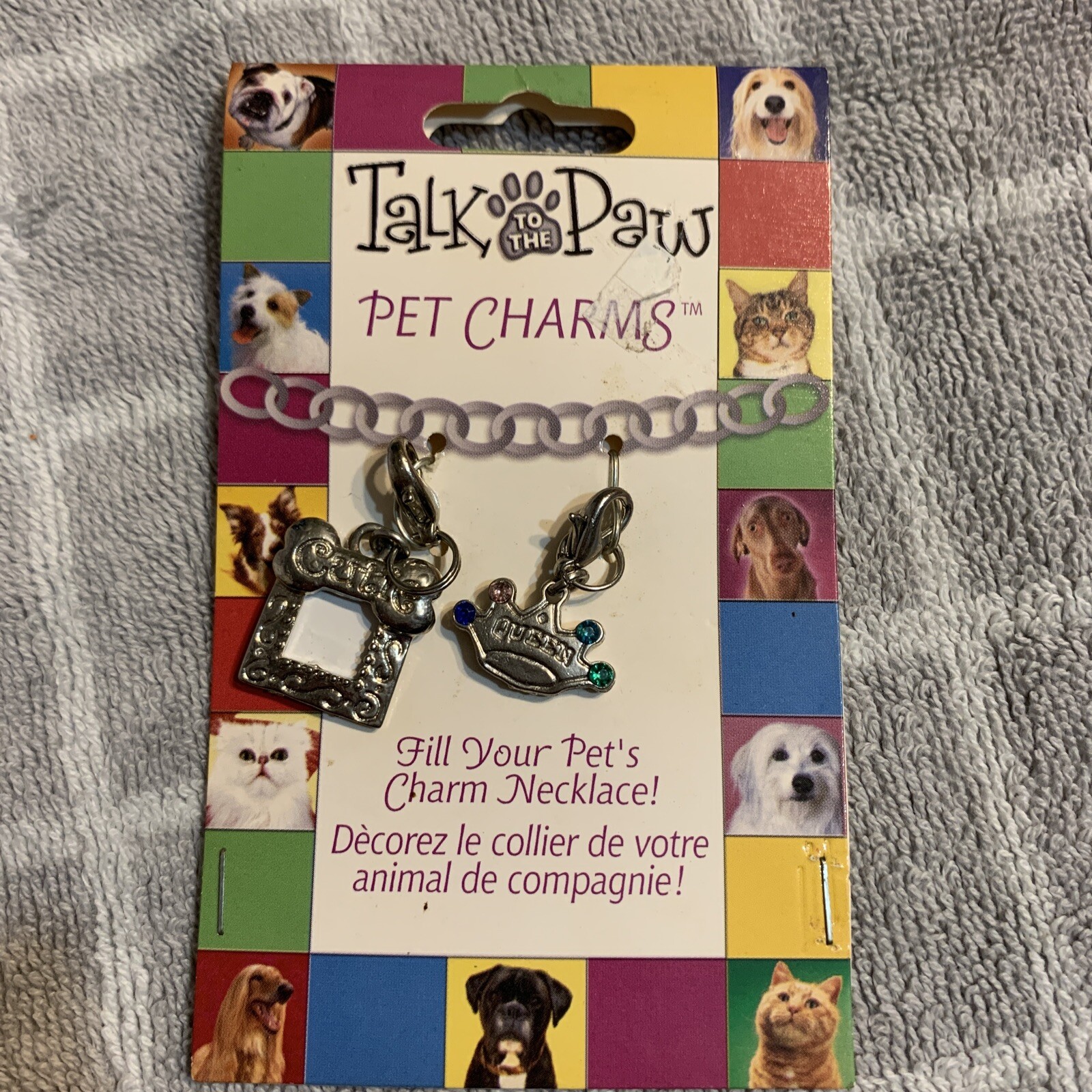 Talk to the Paw Dog Charm Necklace Pet Charms