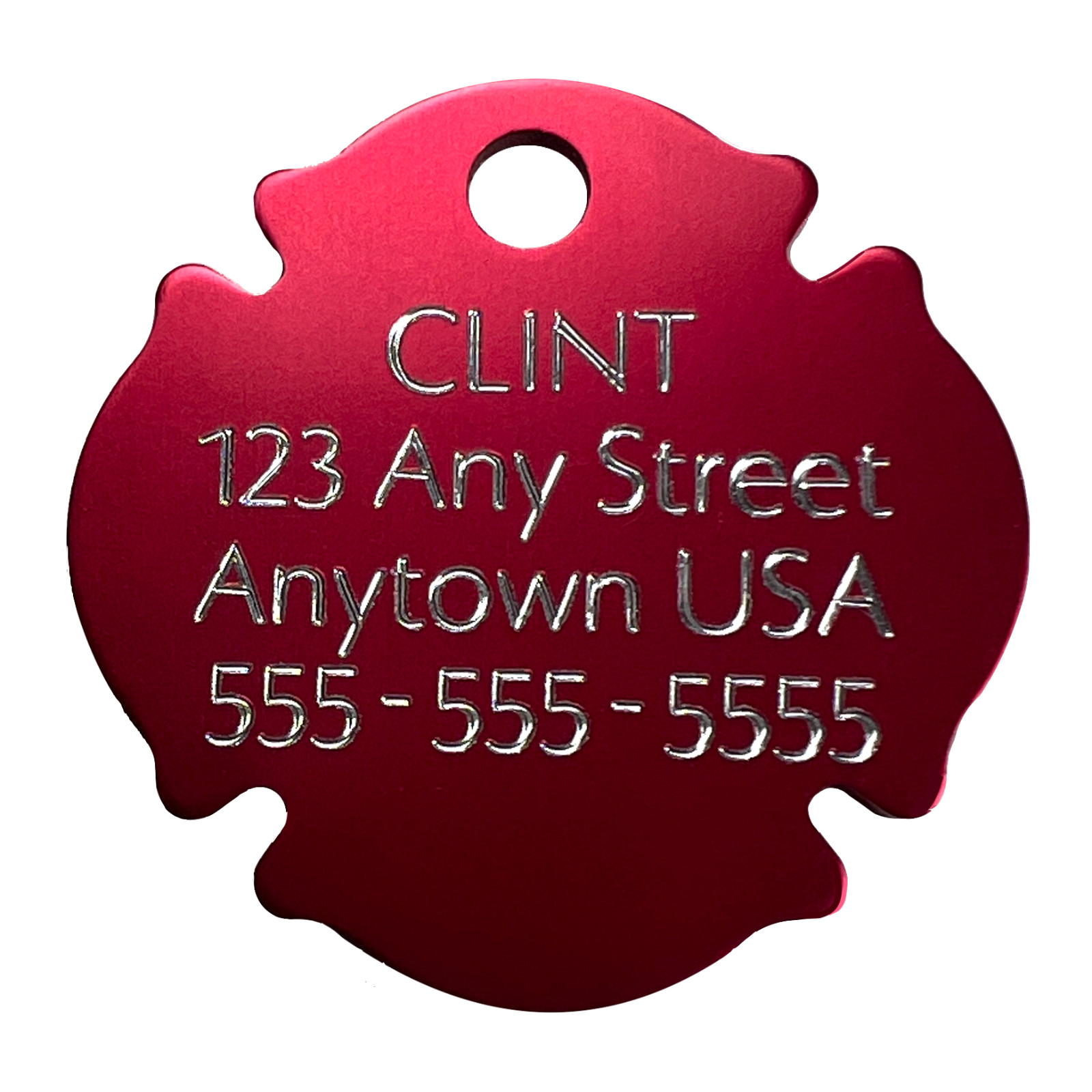 Custom Engraved Dog Tags Personalized Dog Collar Pet Tags Engraved Pet FIRE DOG