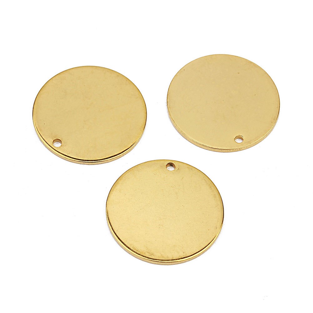 10 Pcs Dog Tags for Pet Blank Stainless Steel Keychain ID Hangings