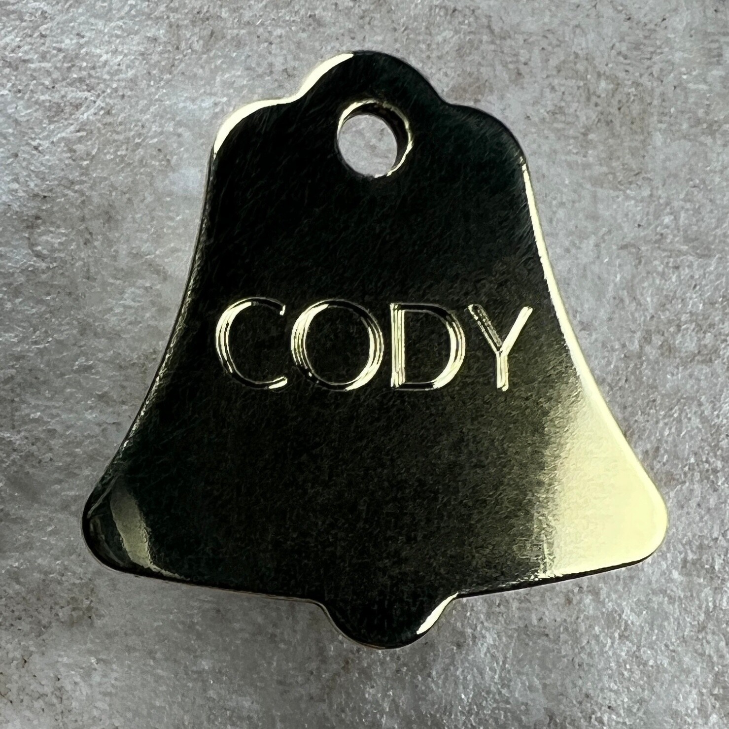 Custom Engraved Dog Tags Personalized Dog Collar Pet Tags Engraved ID BRASS BELL