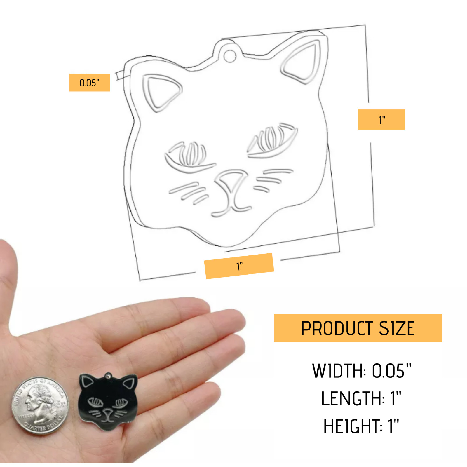 Custom Cat Tag ID Name Personalized Collar Engraved Funny Tag with Split Ring