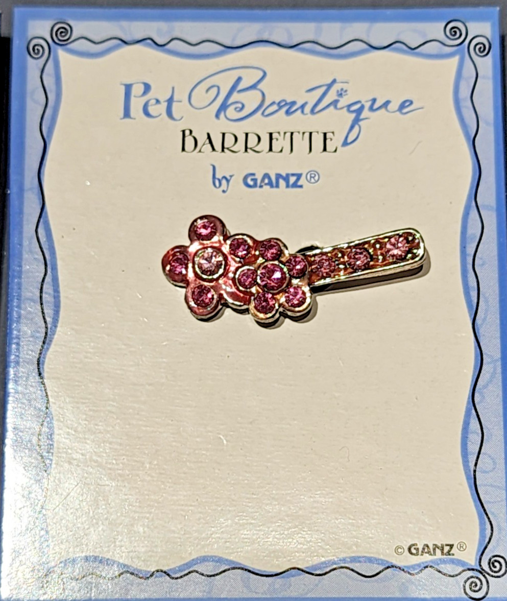 Pet Boutique Rhinestone 1″ Barrette by GANZ Love your Fur Baby 3 Pc Lot