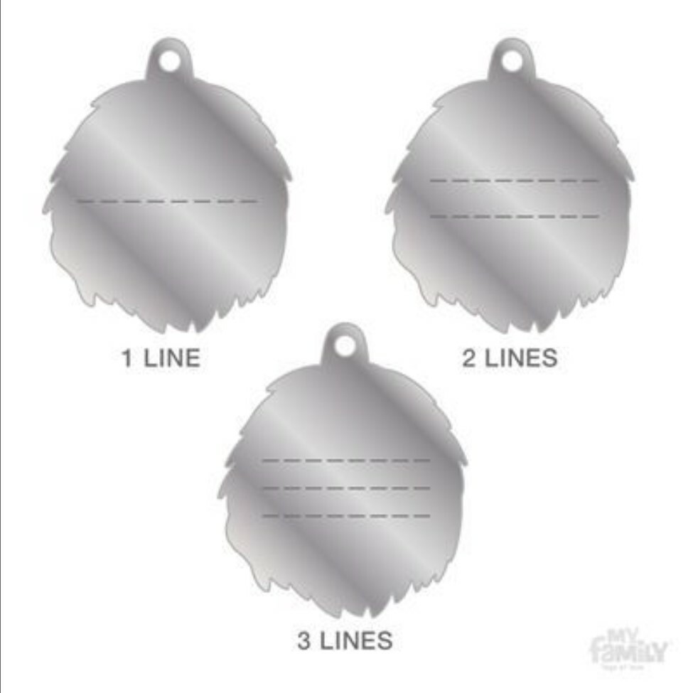 Old English Sheepdog Dog ID Tag (82) – Engraved FREE Personalised – Keyring