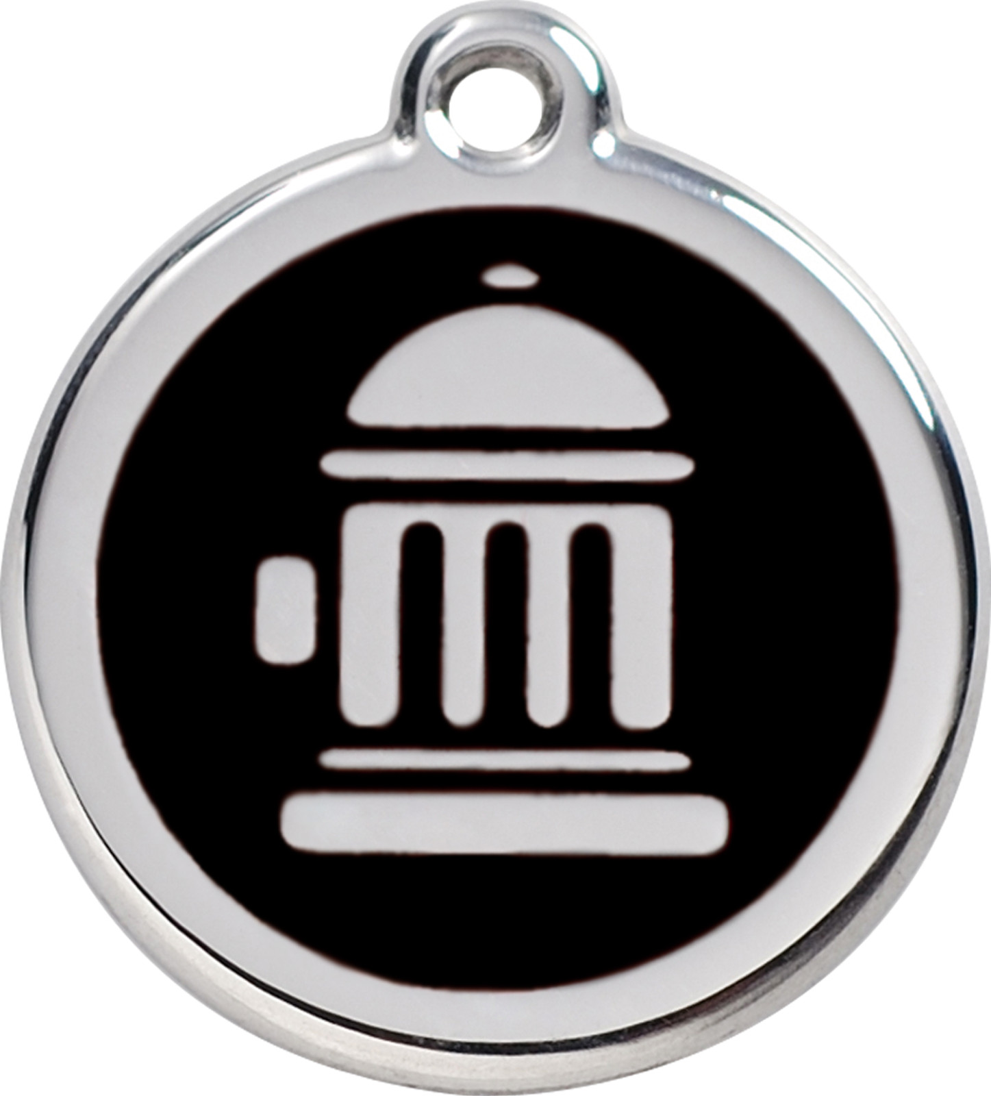 Steel Red Dingo Hydrant ID Dog Tag Black Purple Blue Green Yellow Red Pink