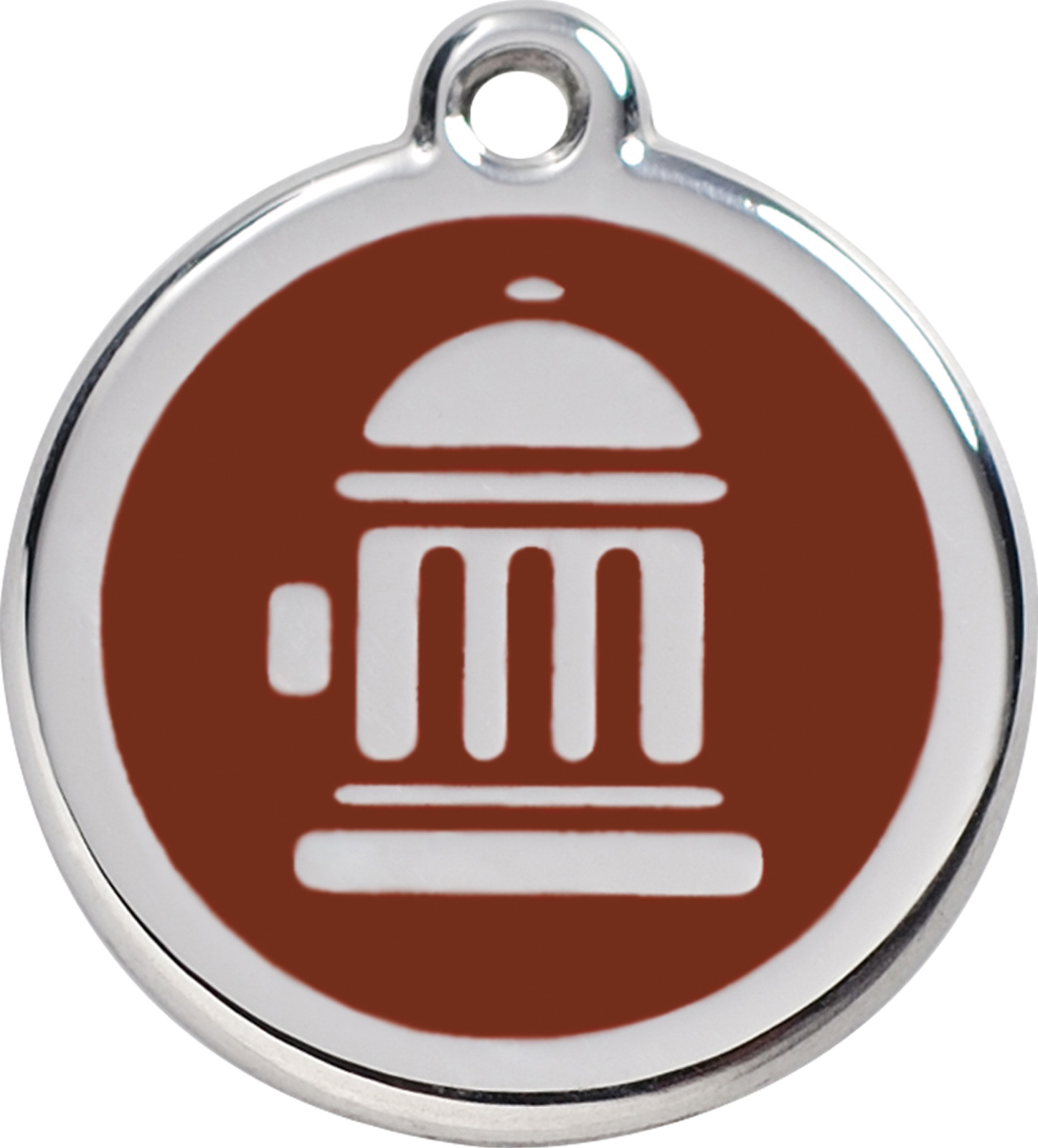 Steel Red Dingo Hydrant ID Dog Tag Black Purple Blue Green Yellow Red Pink