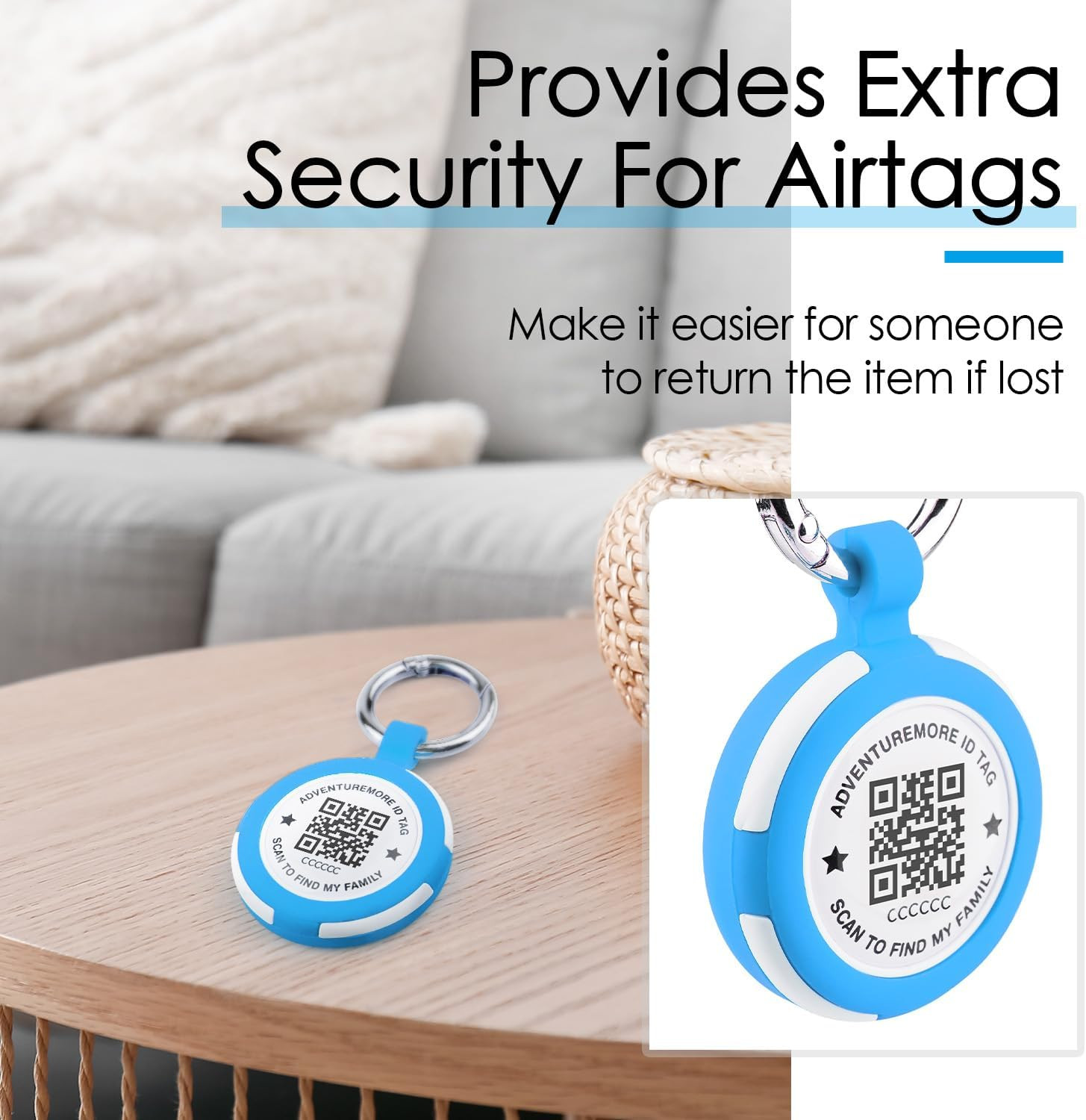 Tags Holder 4 Pack with QR Code Smart Pet ID Case, Waterproof, Dustproof, Anti-L
