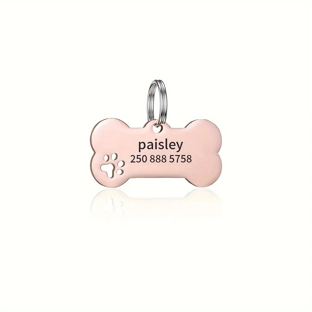 Personalized Engraved High Quality Dog Cat Tags with Name and Phone Number Bone