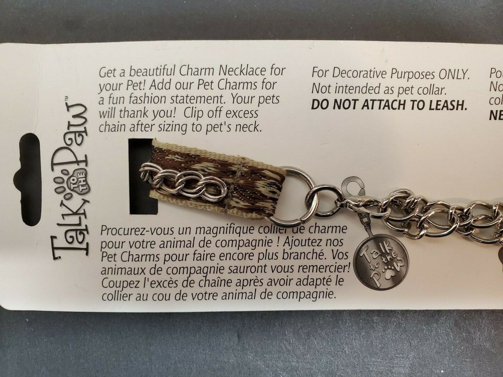 Talk to the Paw Dog 3 Charm Necklaces & 4 Pet Charms 10 – 18 inches