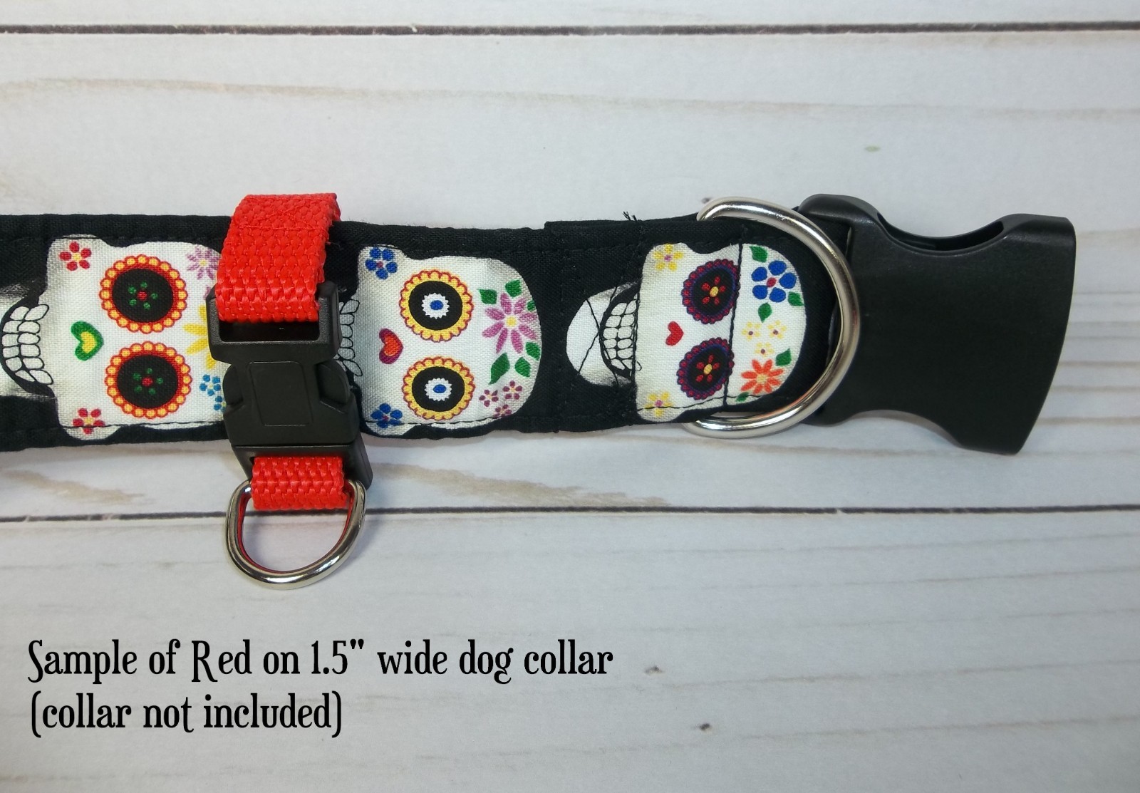 Dog Pet ID Tag Holder for 1″ or 1.5″ wide dog collar Add Remove Dog tags quckly