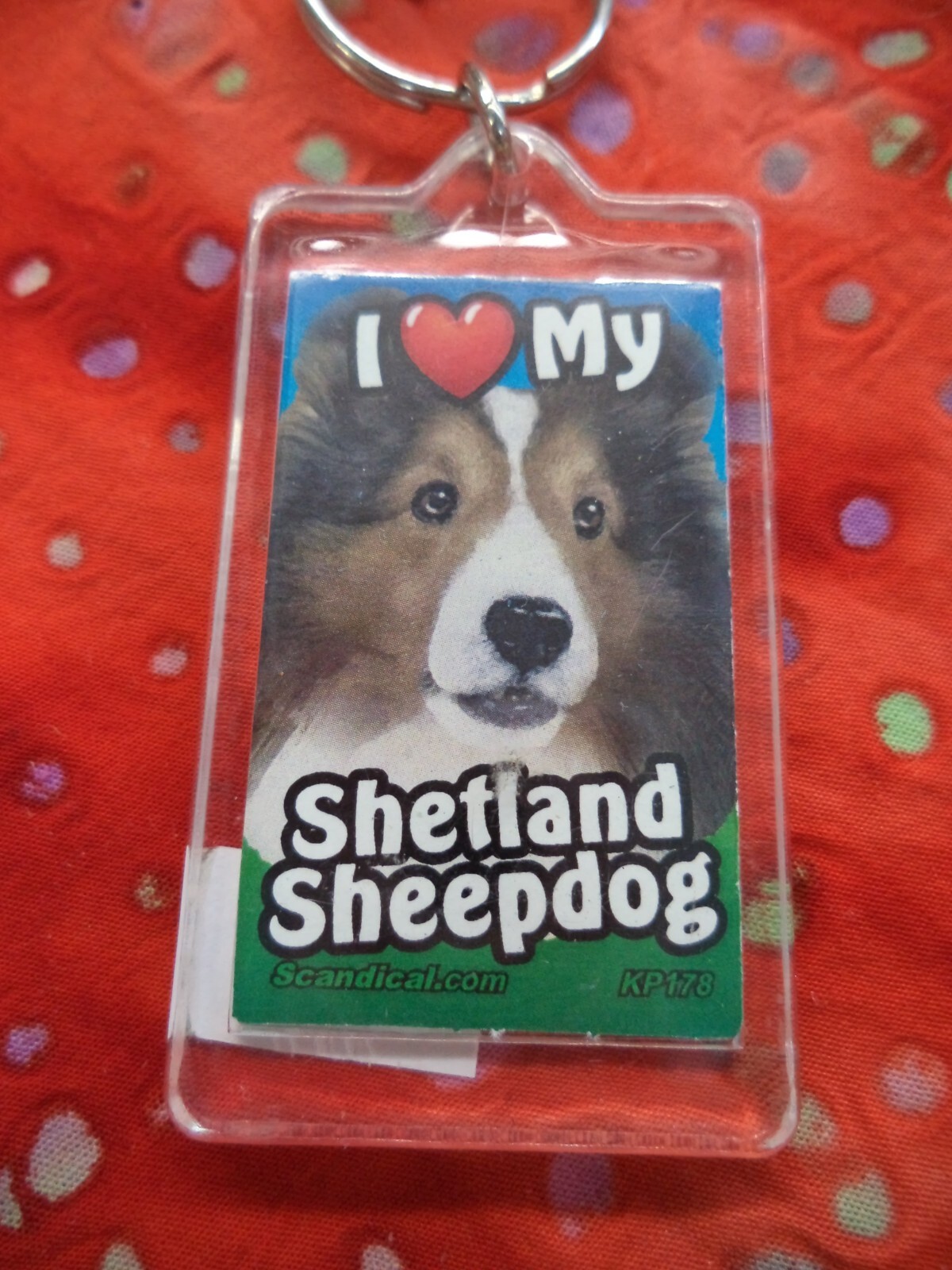 SCANDIAL PET KEY CHAINS – DOUBLE SIDED – I LOVE MY __DOG__ YOU PICK BREED! #3