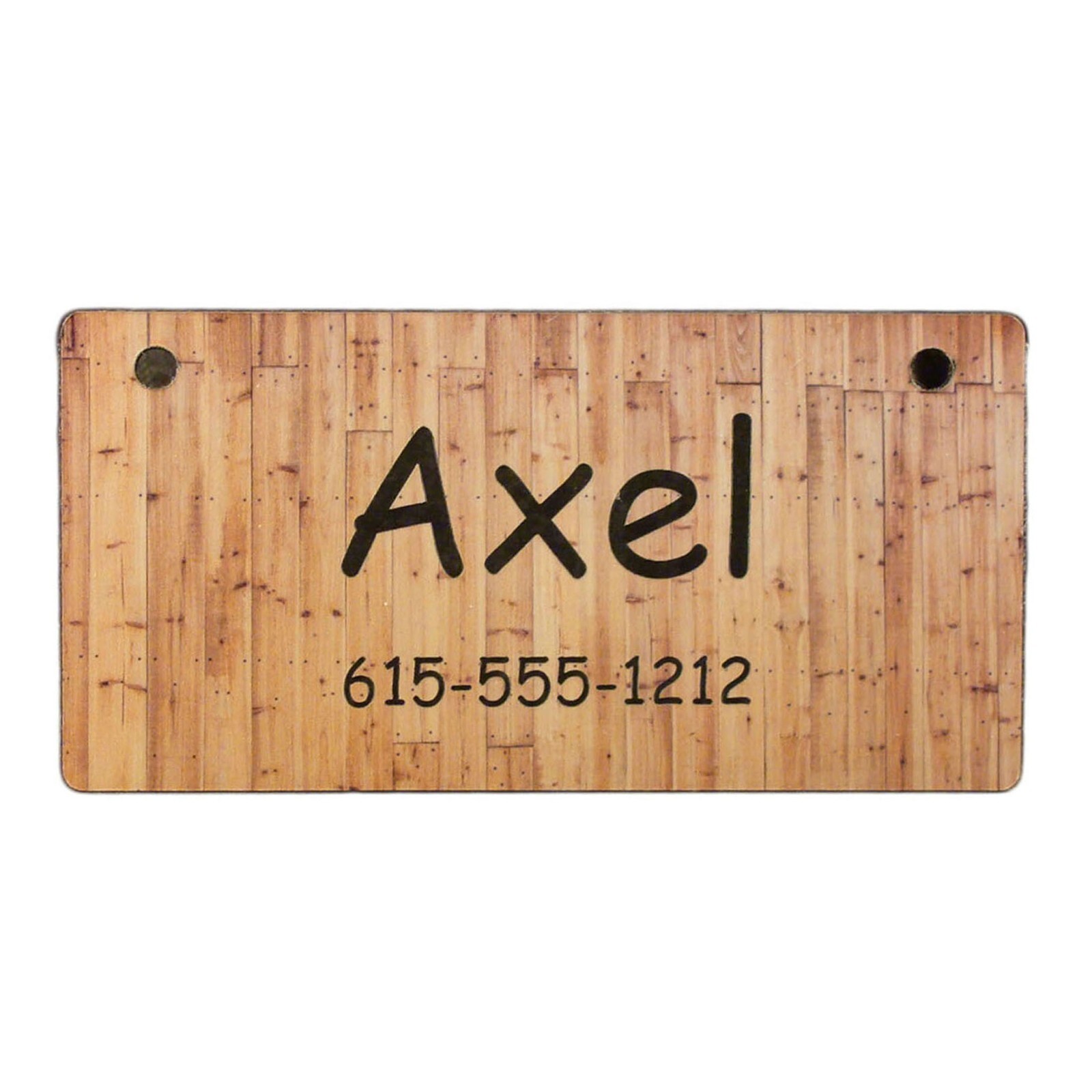 Wood Fence Design Personalized 5″ x 2.5″ Dog Crate Tag FREE SHIPPING