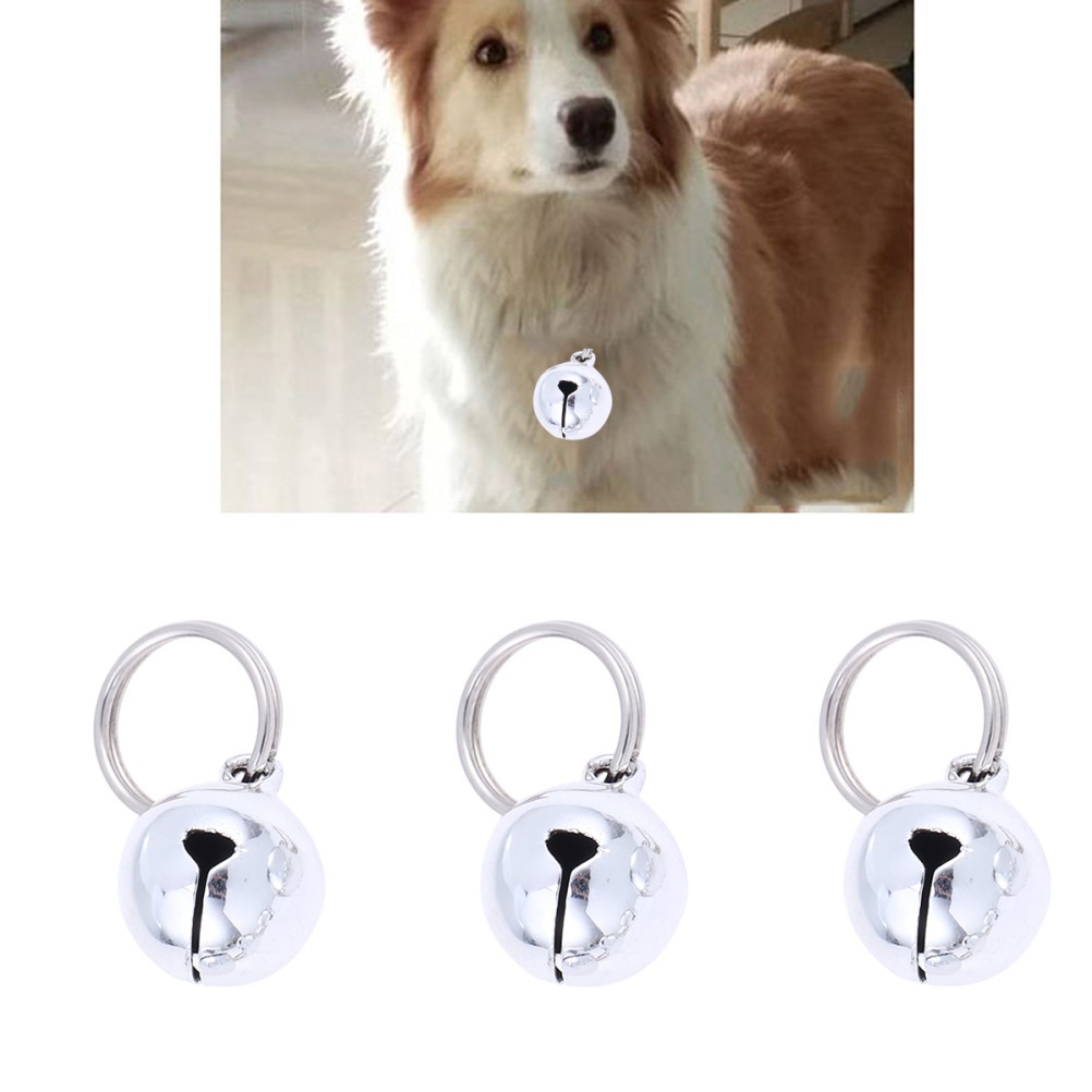 12Pcs Dog Bells Silver Metal with Safety Buckle Easy on Off for Daily Pet Use