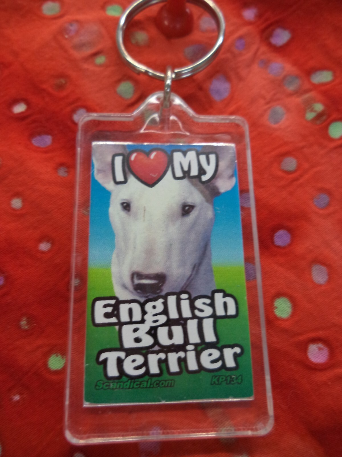 SCANDIAL PET KEY CHAINS – DOUBLE SIDED – I LOVE MY __DOG__ YOU PICK BREED! #4
