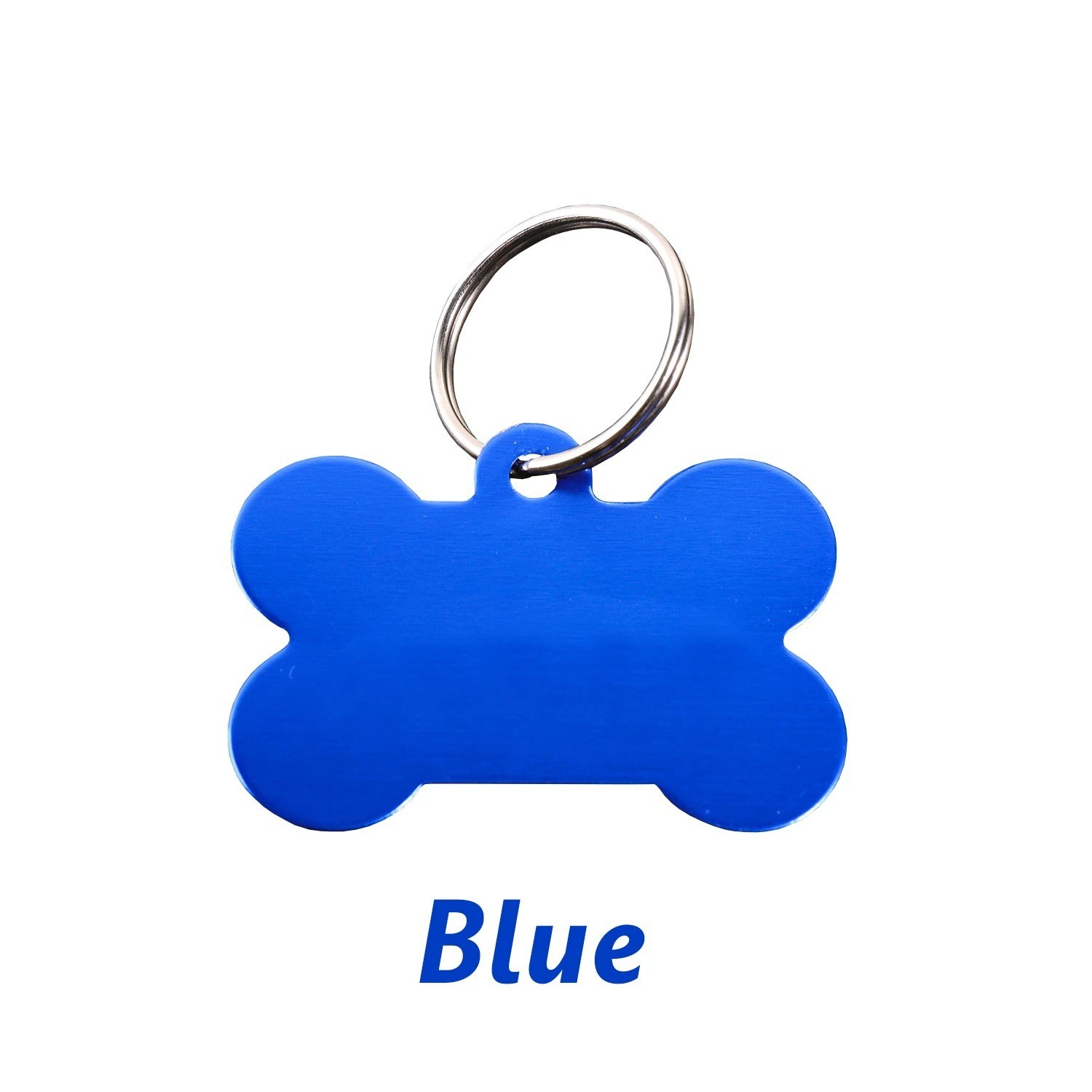 Personalized Bone Dog ID Tag Custom Engraved Pet Name Tag
