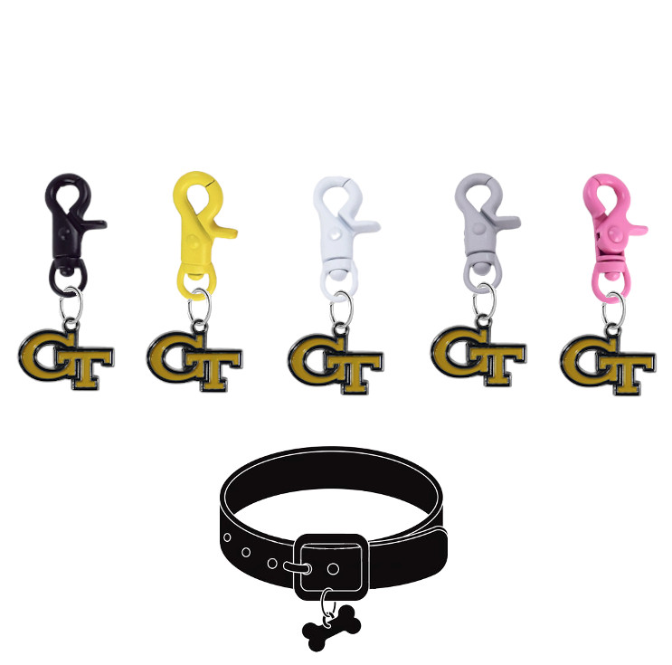 Georgia Tech Yellow Jackets Pet Tag Collar Charm COLOR EDITION College Dog Cat