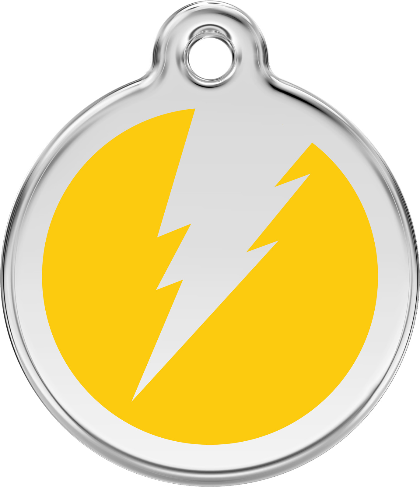 Steel Red Dingo Lightning ID Dog Tag Black Purple Blue Green Yellow Red Pink