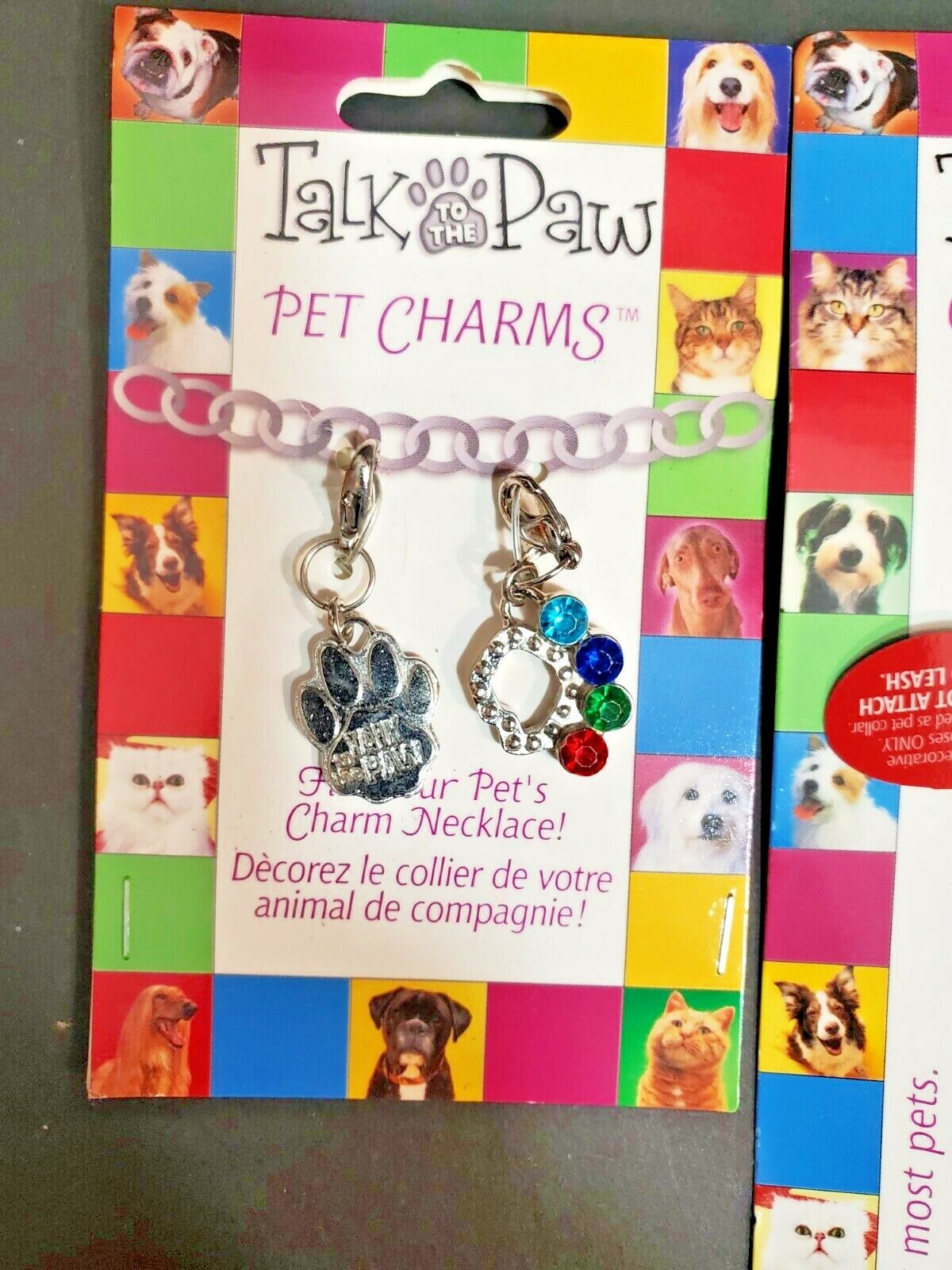 Talk to the Paw Dog Charm Necklace & 4 Pet Charms 10 – 18 inches