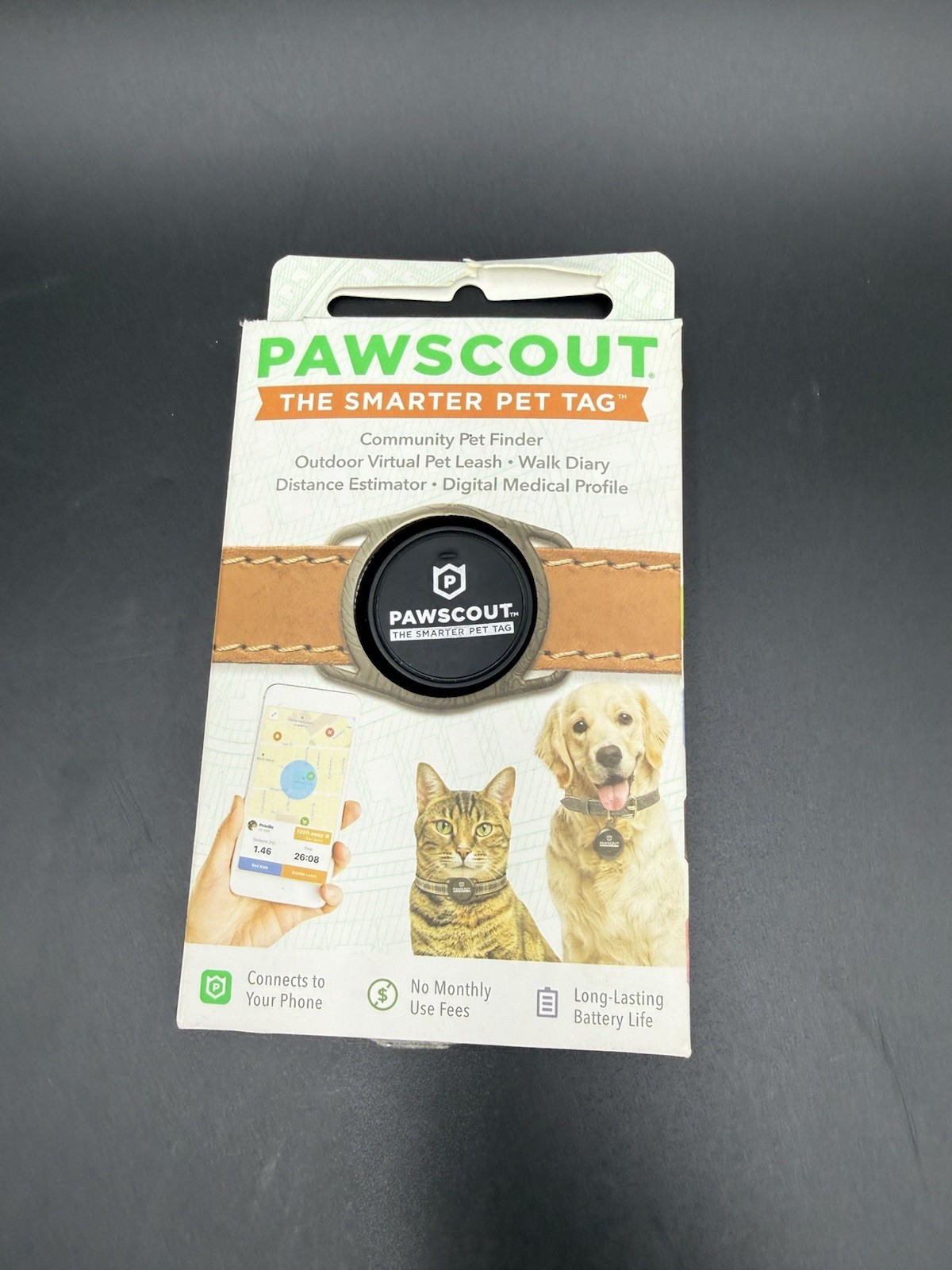 Pawscout The Smarter Pet Tag Community Pet Finder Connects To Your Phone NEW