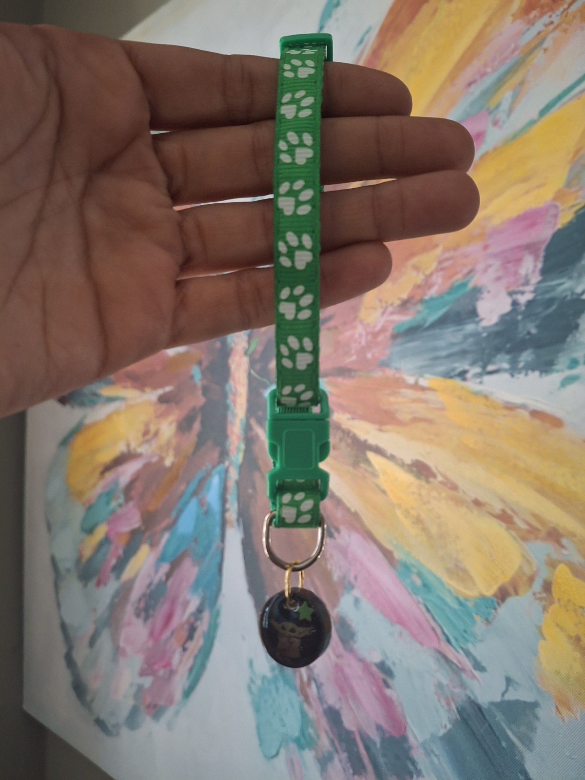 Collar personalizado para mascotas baby yoda