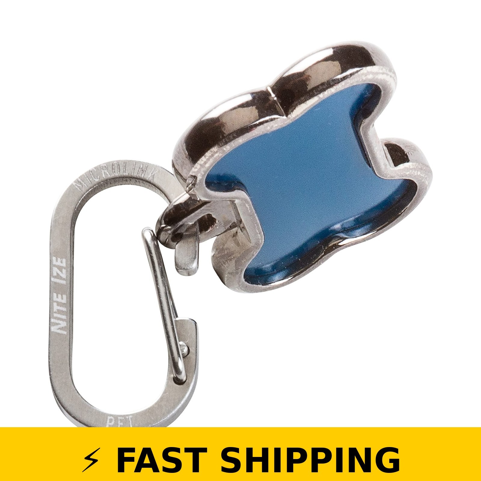Nite Ize MicroLink Pet Tag Carabiner – Stainless Steel Clip 2 Count