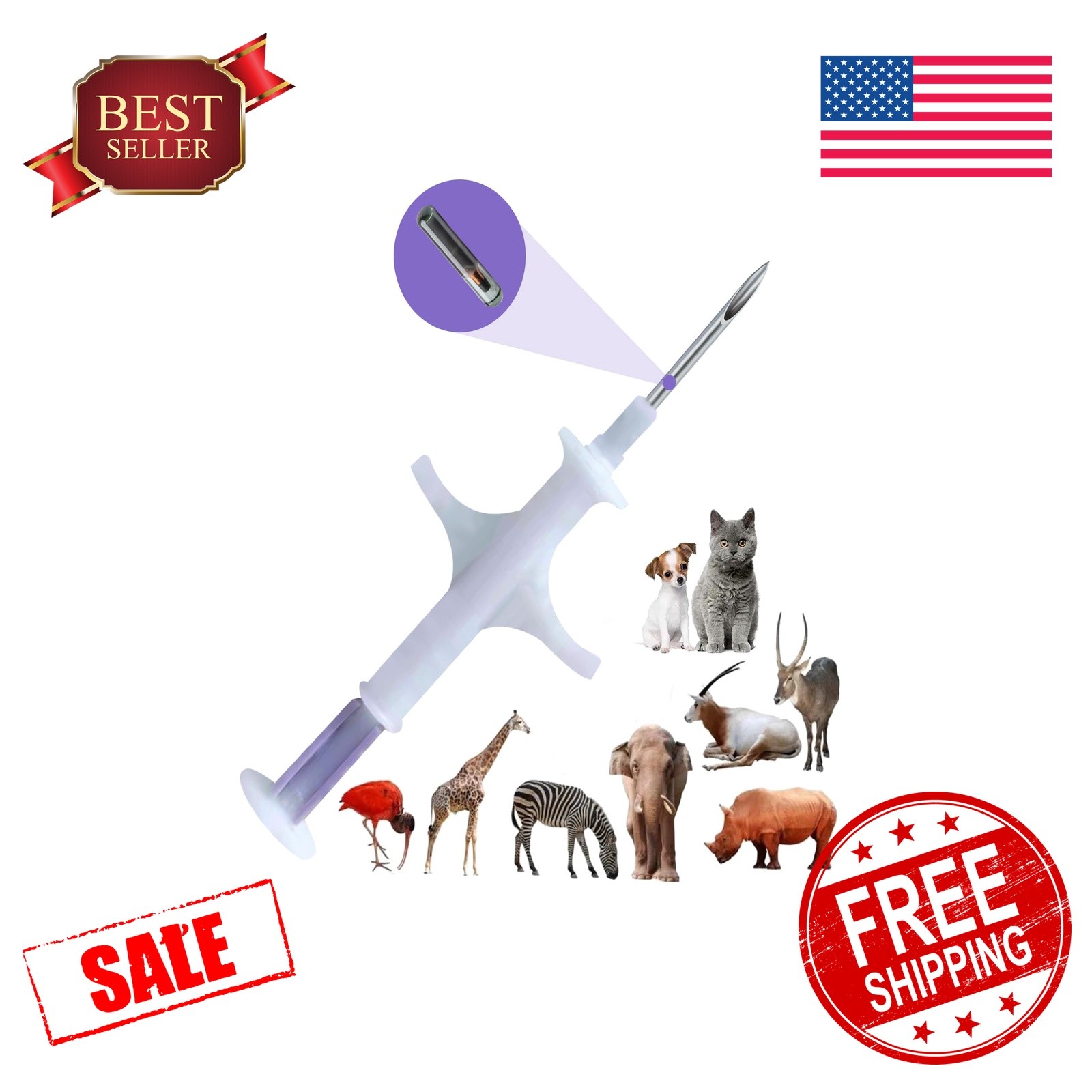 Manruta Bioglass ID Tag Injectable 1 Pack Large