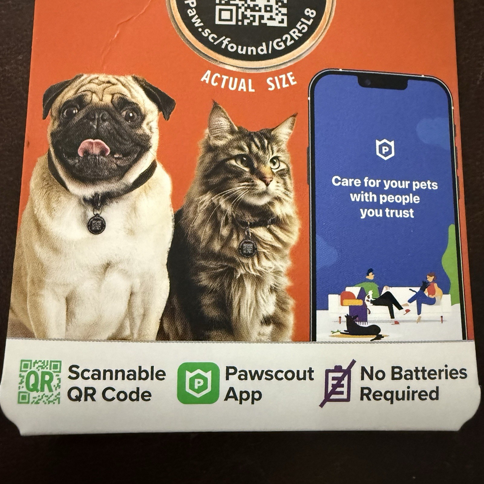 Pawscout QR The Smart Pet Tag Finder for Dogs and Cats Connects To Your Phone