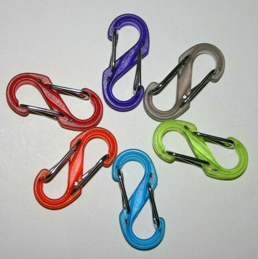 Nite Ize S-Biner Size #0 (6 NEW Translucent Colors) FREE SHIPPING