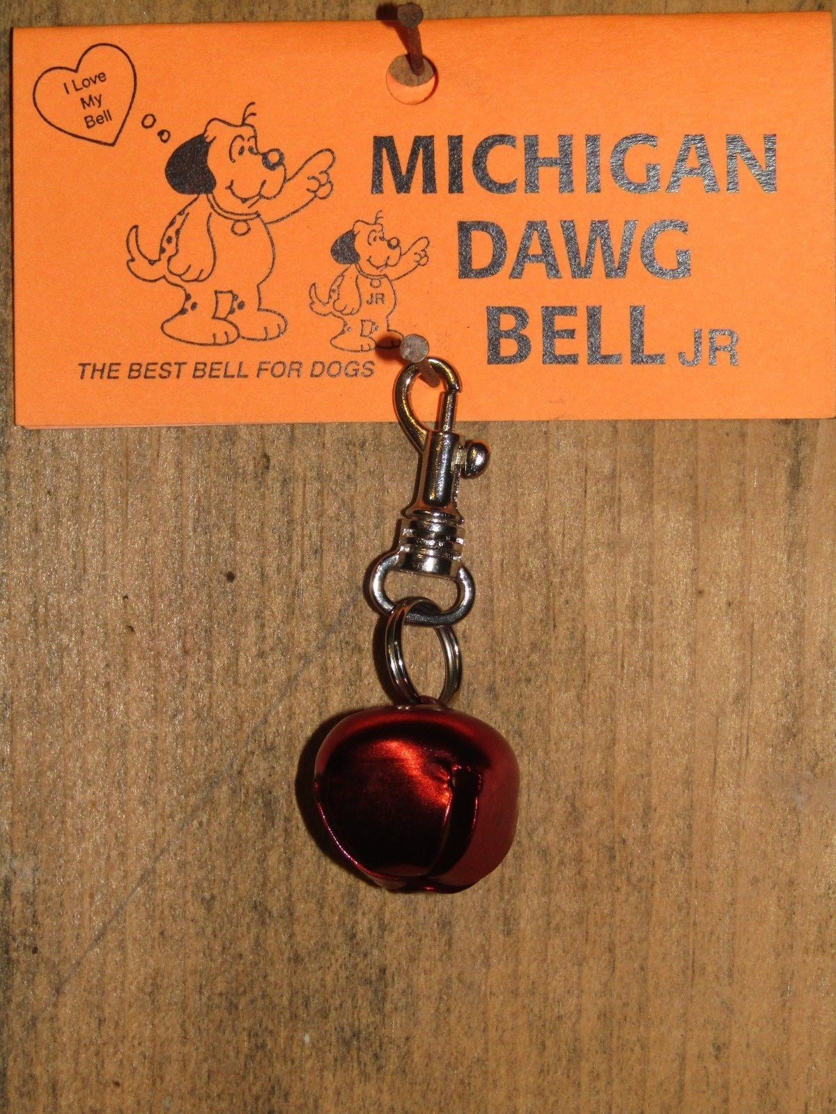 DOG BELL..MICHIGAN DAWG BELL Jr..CHOICE OF COLOR…FITS SMALL DOGS