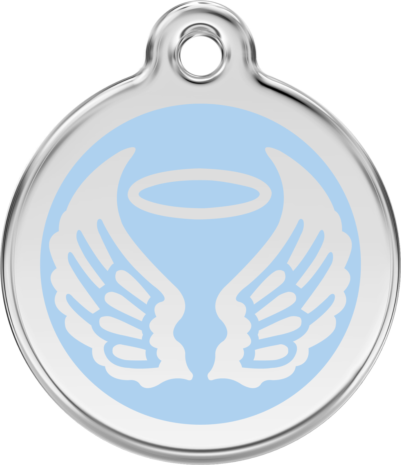 Steel Red Dingo Angel ID Dog Tag Black Purple Blue Green Yellow Orange Red Pink