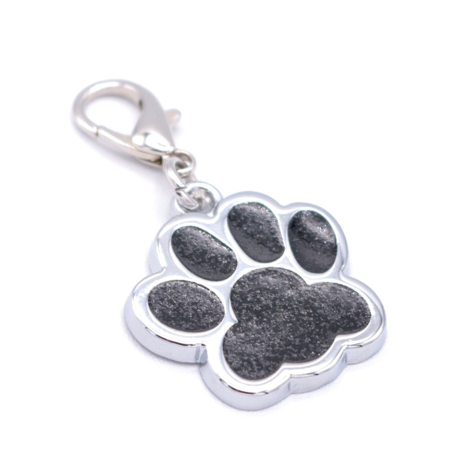 Personalized Engraved Metal Dog Paw Name, ID Tag, QR Code Powered By ScanKeep