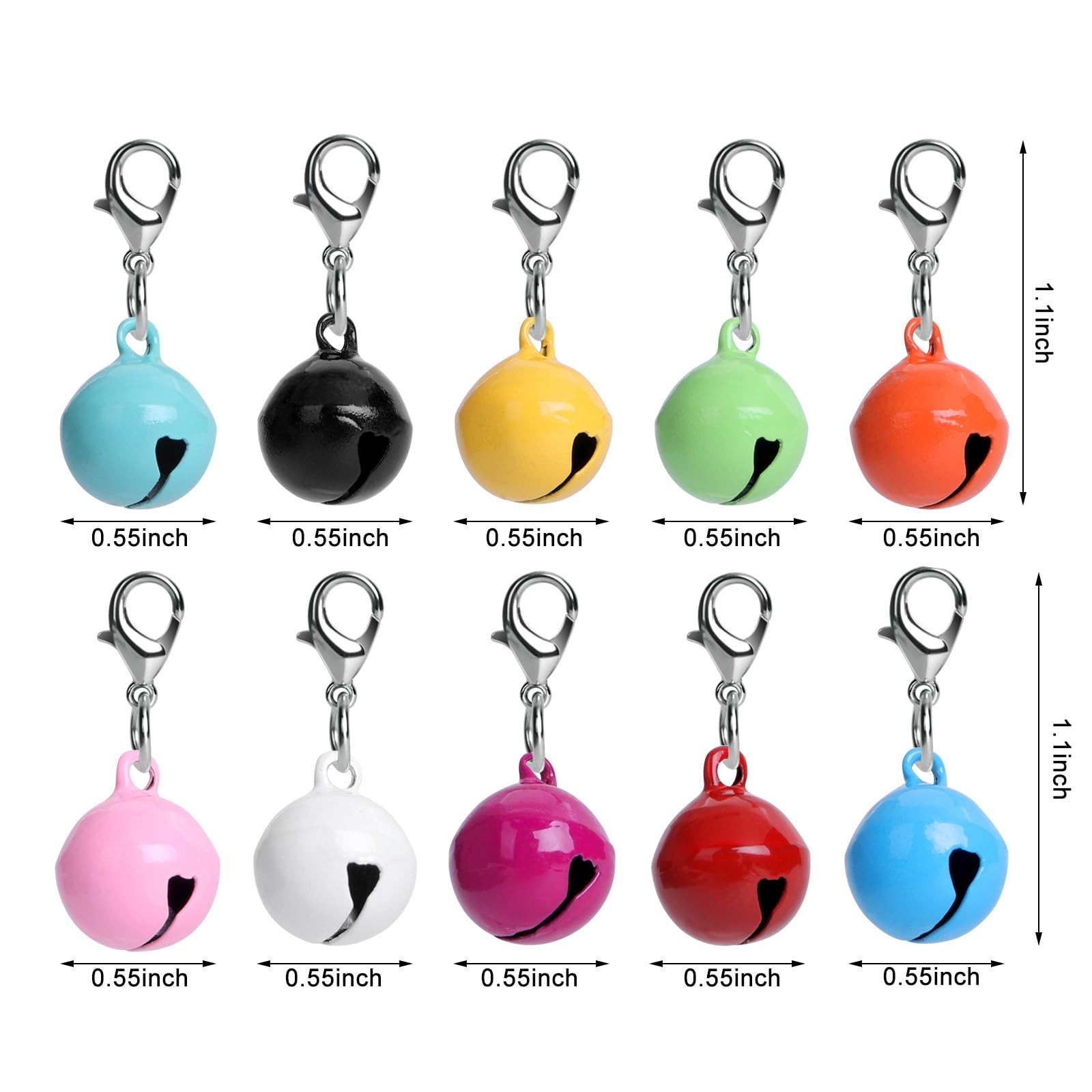 Small, Light Blue, Yellow, Pink, Rose Red, Orange, Black, White, Sky Green