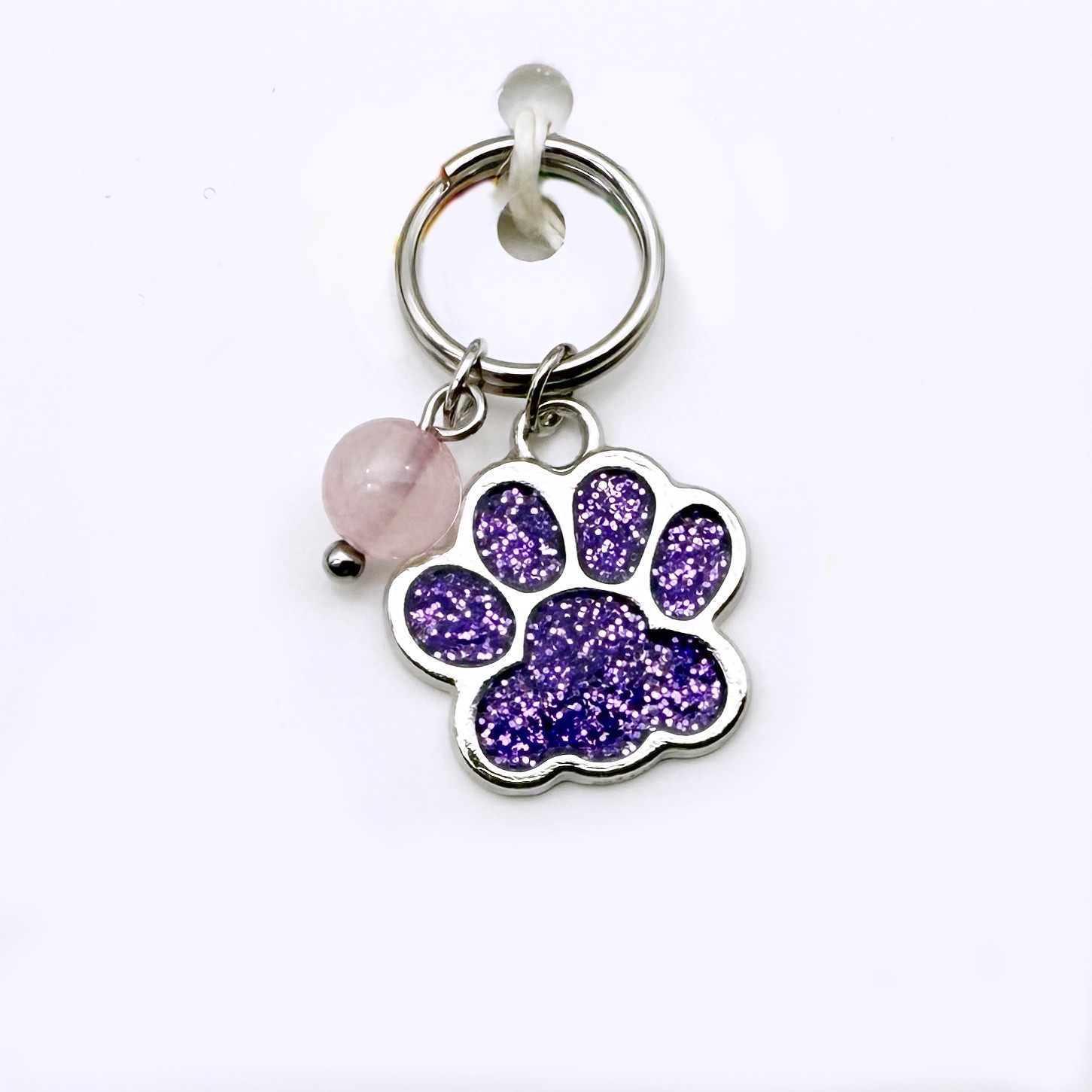 Pet Crystal Gemstone Cute Glitter Paw Custom for Cats or Dogs