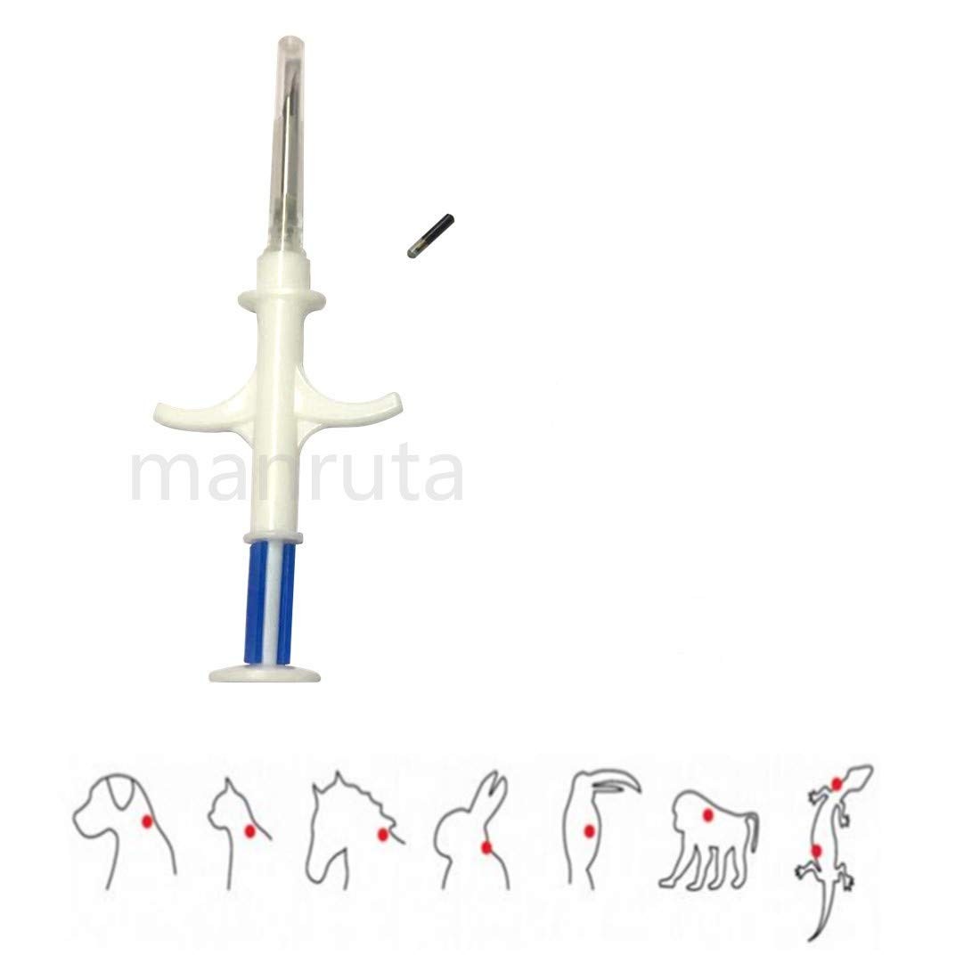 5 Pack Small Pet ID Microchip Dogs Cats ISO 11784 134.2Khz 15 Digit Number