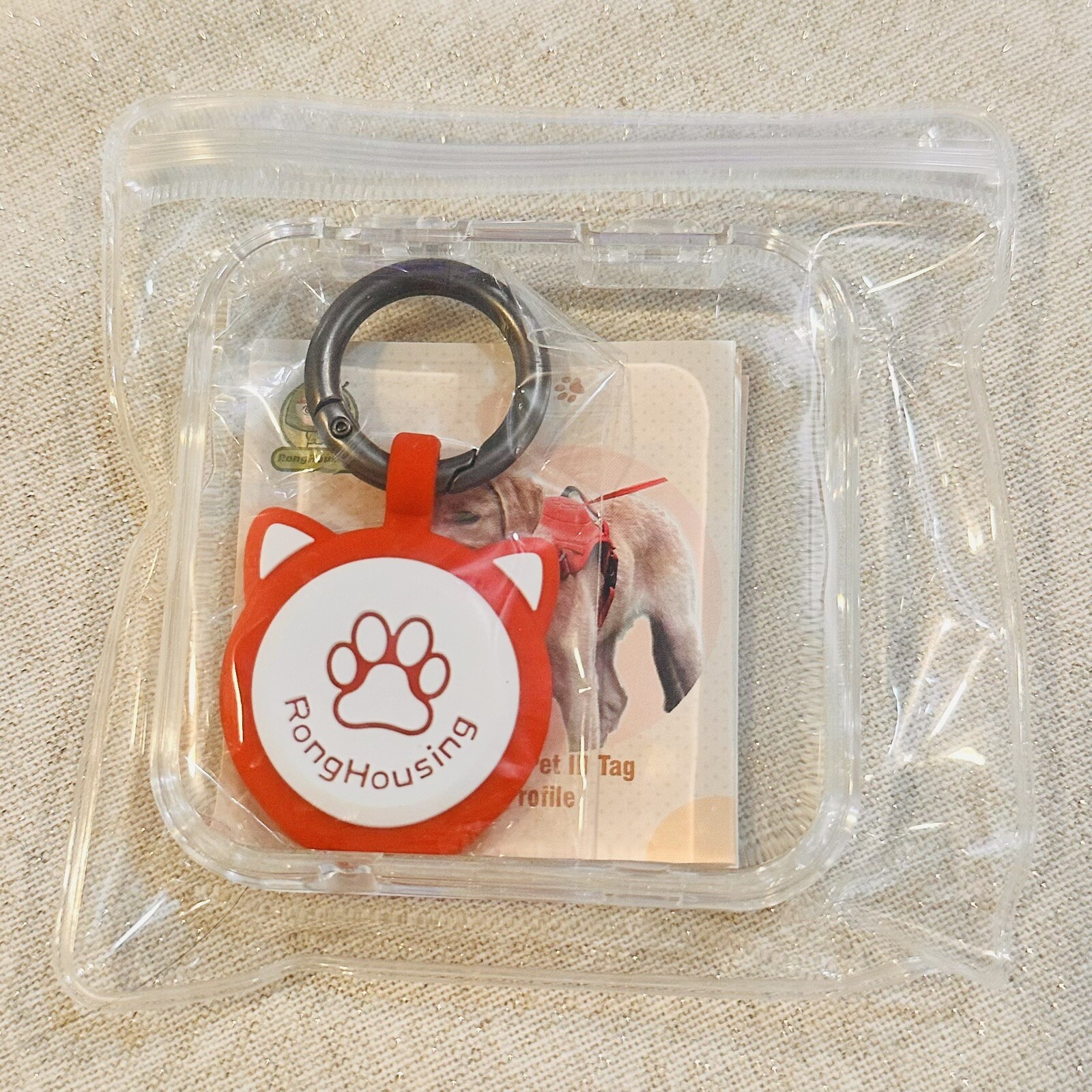 RongHousing QR Code Dog ID Tag, Scannable QR Code Smart Pet Tag For Dogs & Cats